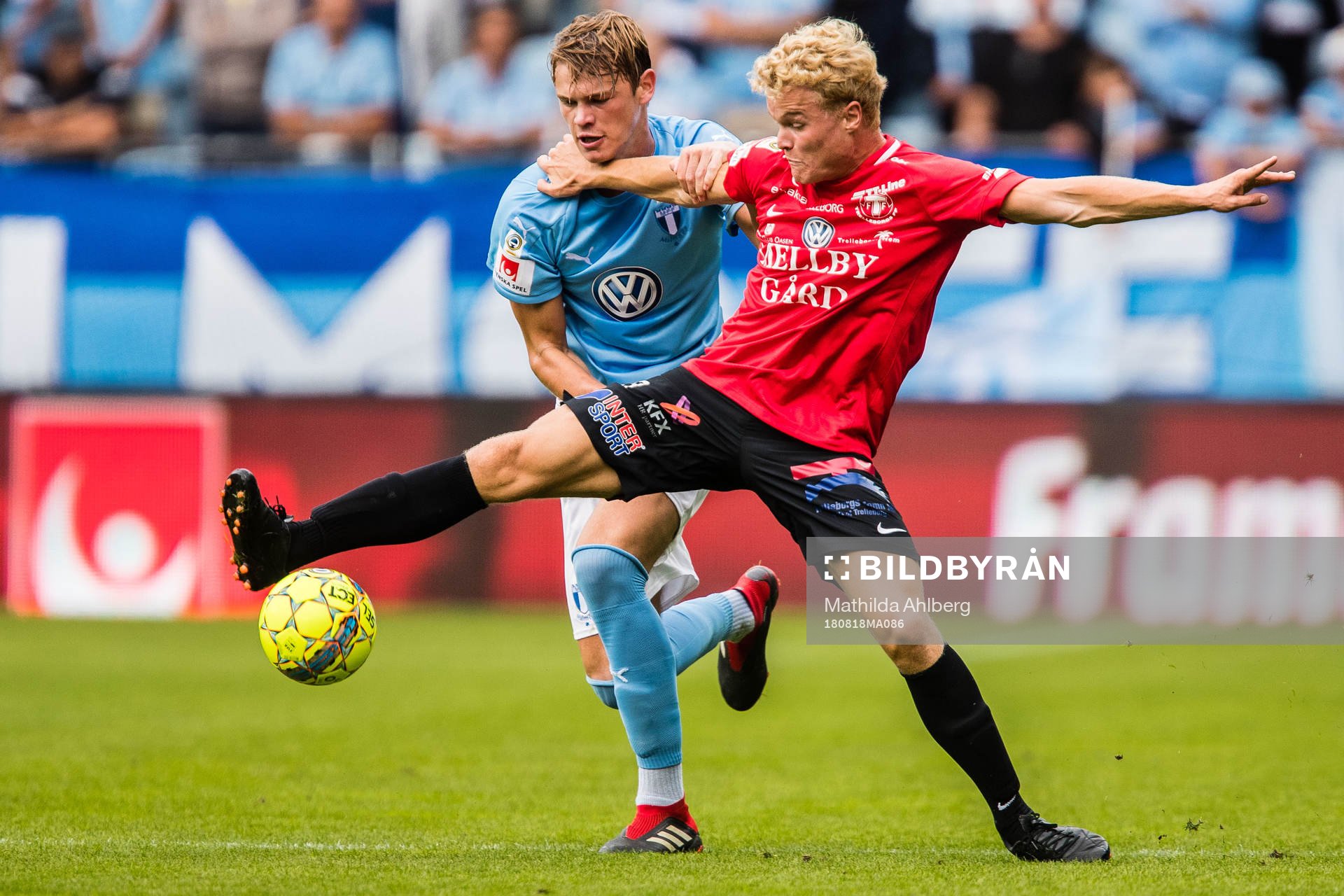 Malmö FFs Hugo Andersson och Trelleborgs Freddie Brorsson