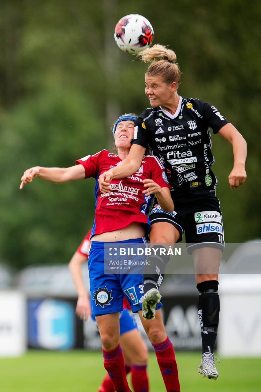 Piteås Nina Jakobsson i nickduell mot Vittsjös Sofie