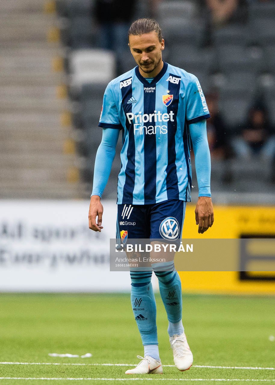 Djurgårdens Erik Johansson deppar