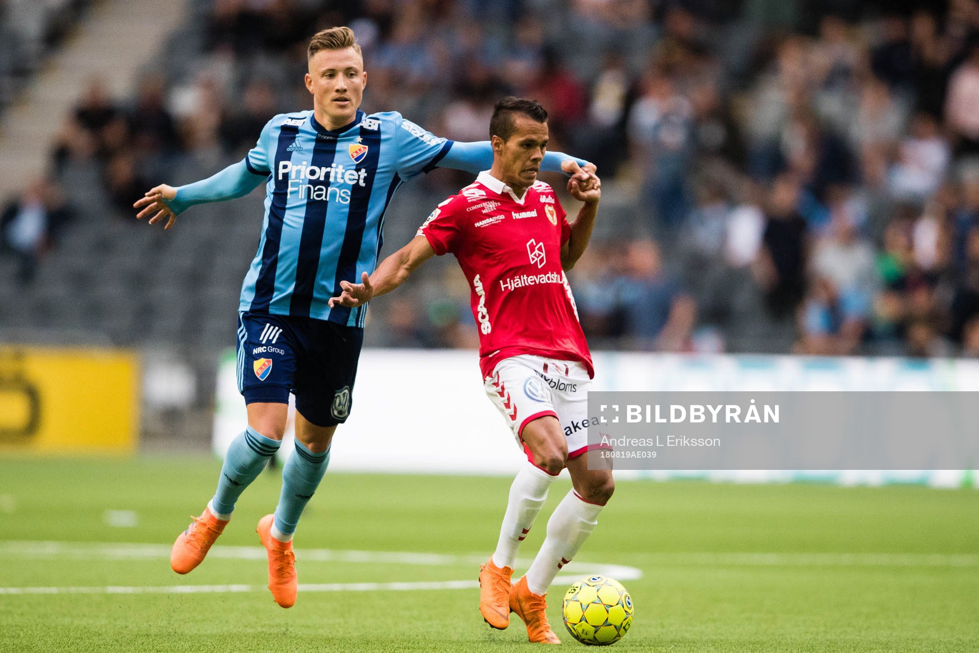 Djurgårdens Fredrik Ulvestad och Kalmars Hiago Ramiro