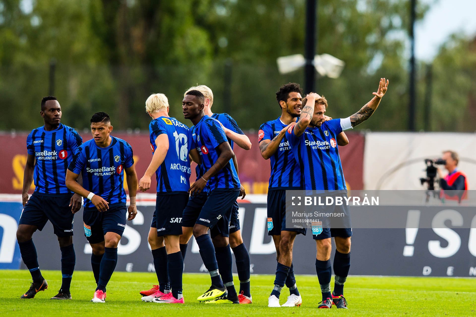 Vadim Demidov of Stabæk celebrates the 1-0 goal