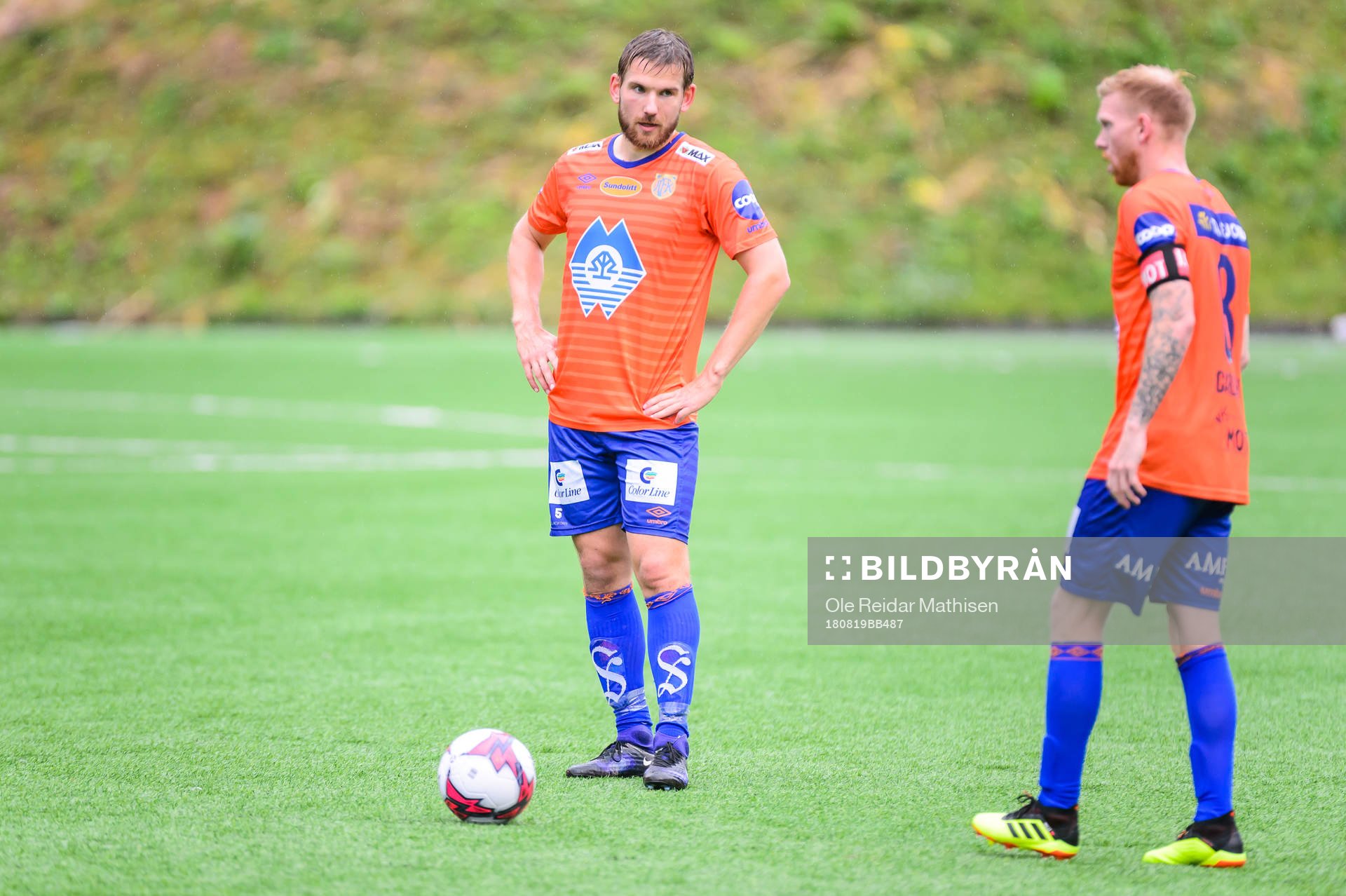 Oddbjørn Lie of Aalesund and Daníel Grétarsson of