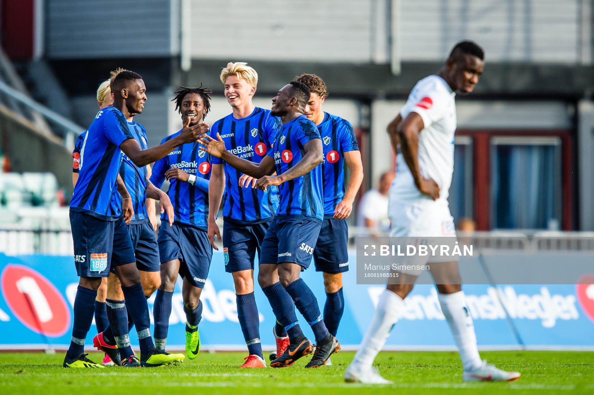 Bi Sylvestre Franck Fortune Boli of Stabæk celebrates the