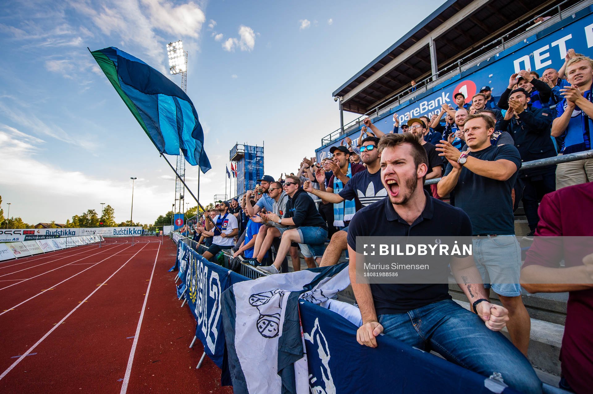 Stabæk fans celebrates