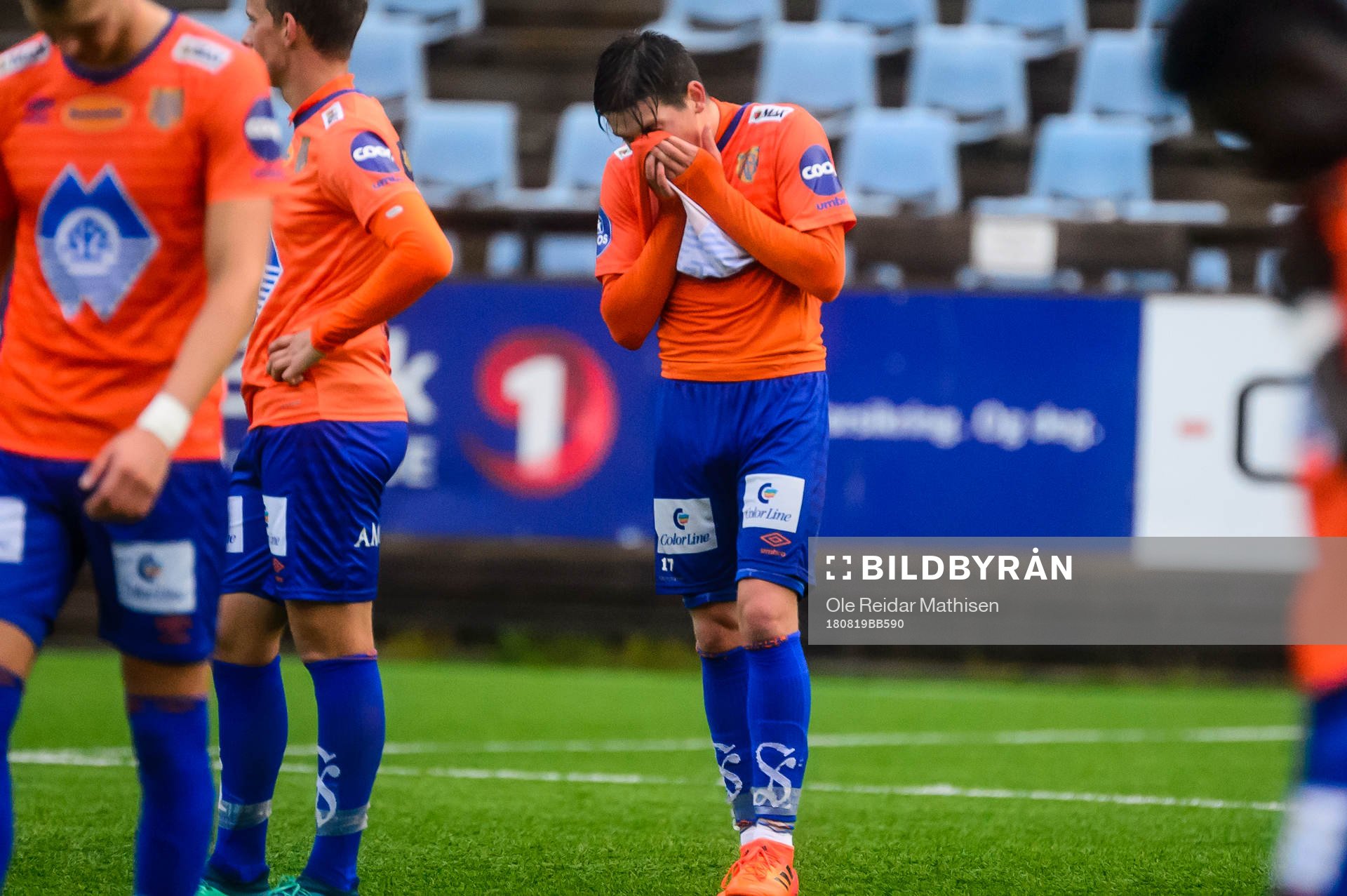 Sondre Fet of Aalesund looks dejected
