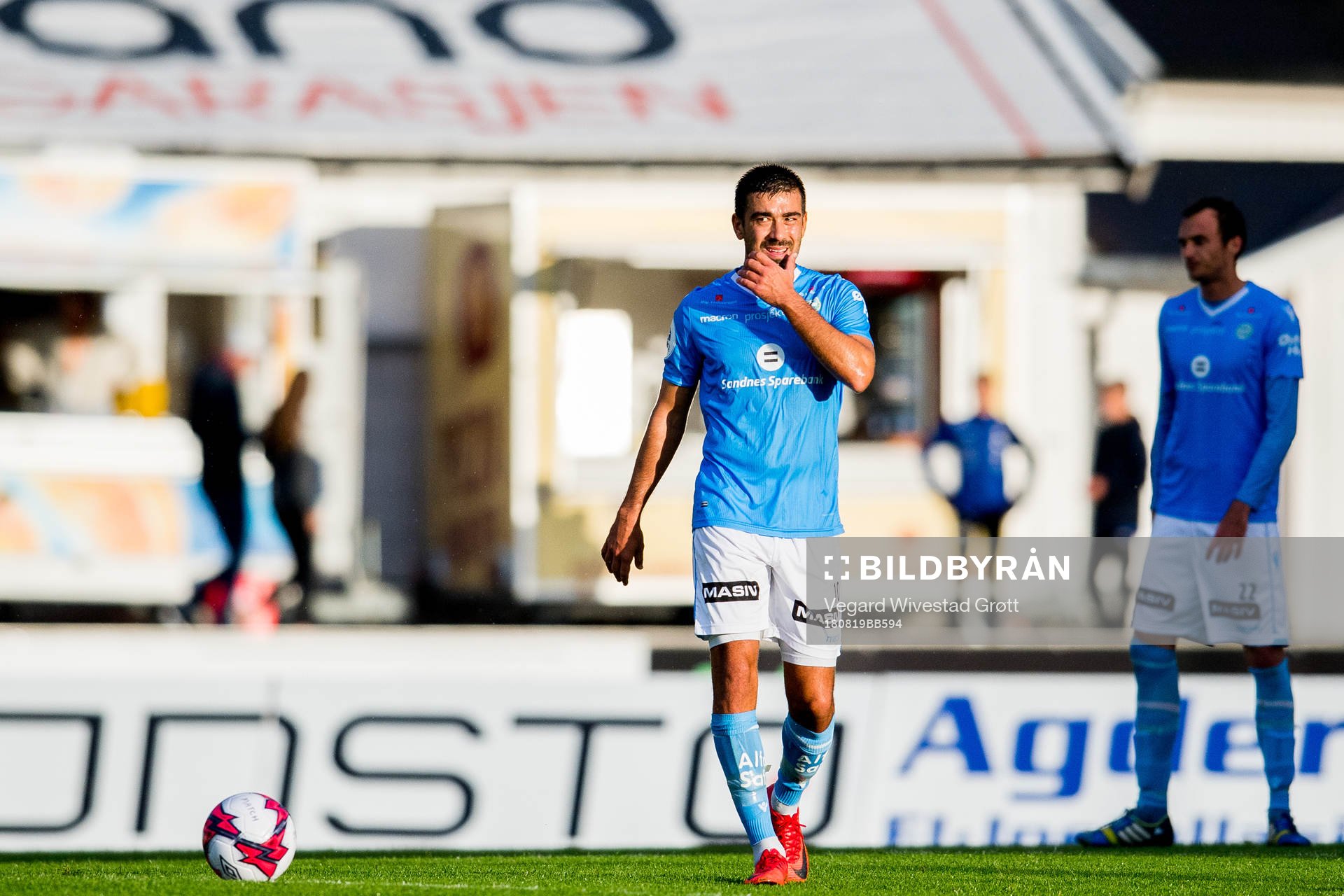 Sanel Kapidzic of Sandnes Ulf looks dejected