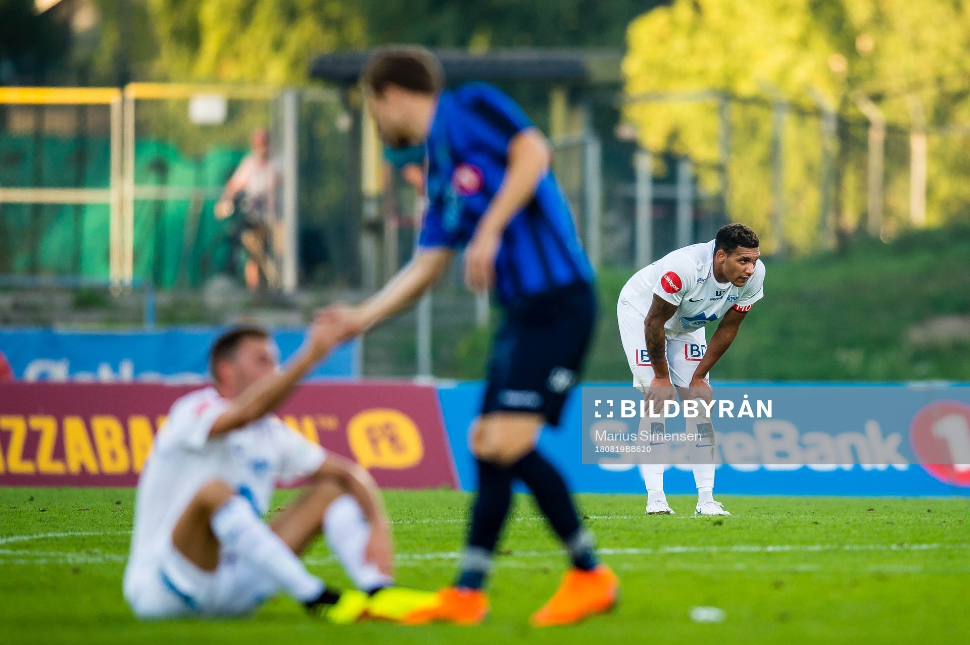 Lunan Ruben Gabrielsen of Molde looks dejected