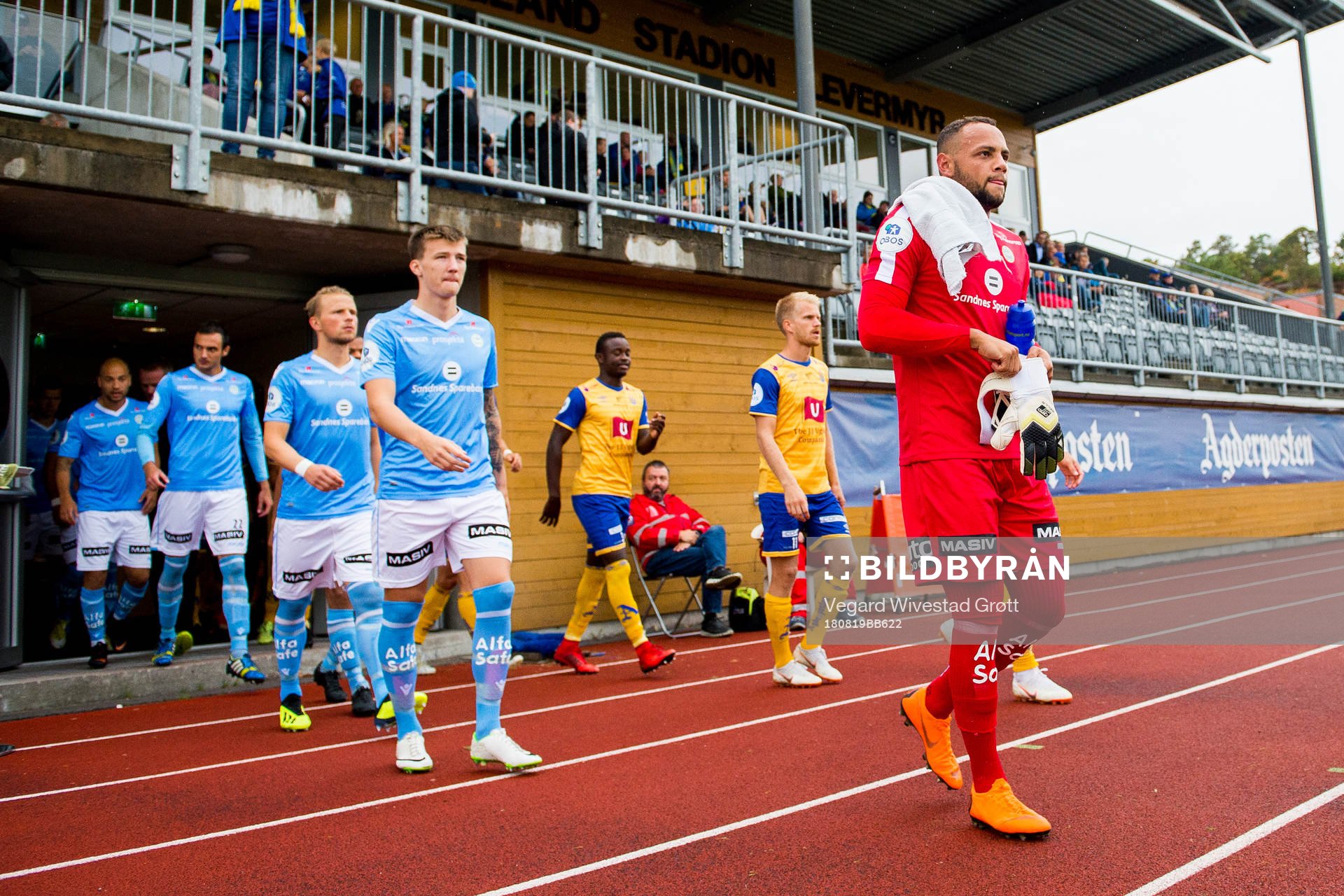 Goalkeeper Nicklas Frenderup of Sandnes Ulf