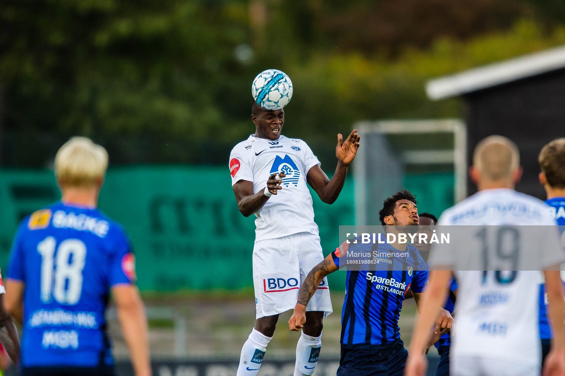 Babacar Sarr of Molde and Ohikhuaeme Anthony Omoijuanfo