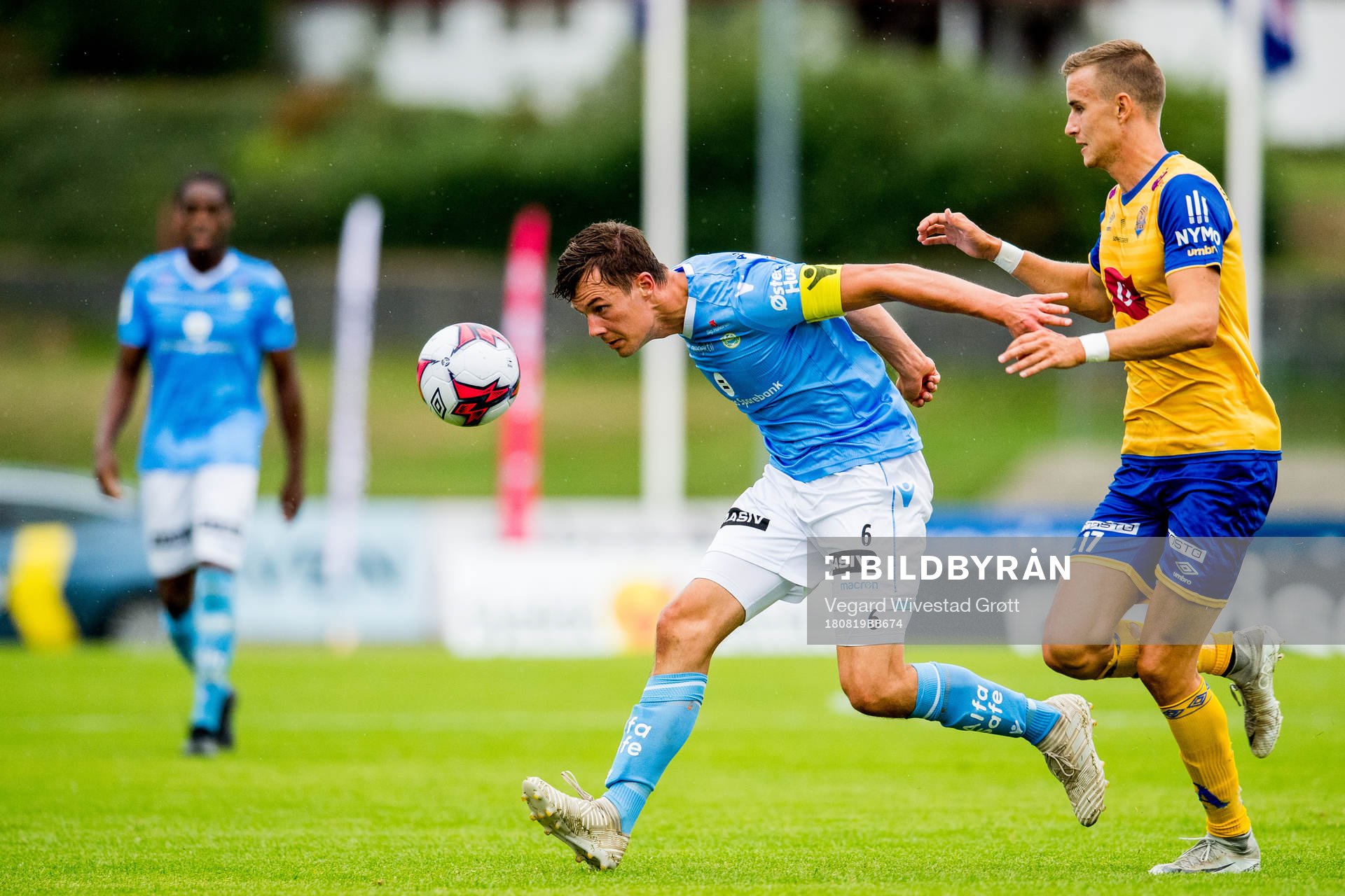 Niels Vorthoren of Sandnes Ulf and Martin Hoel Andersen of