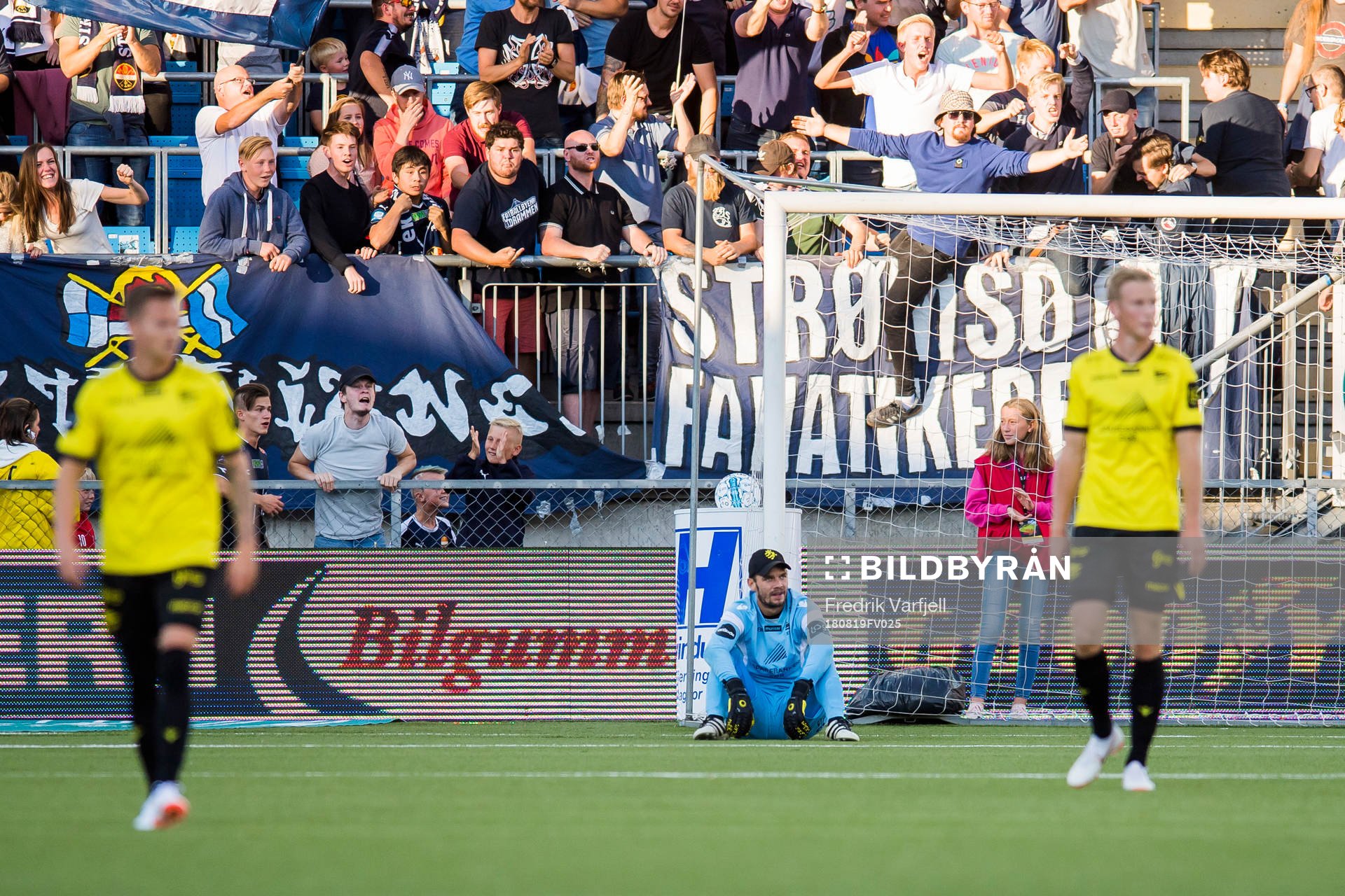Goalkeeper Jonas Deumeland of Start looks dejected