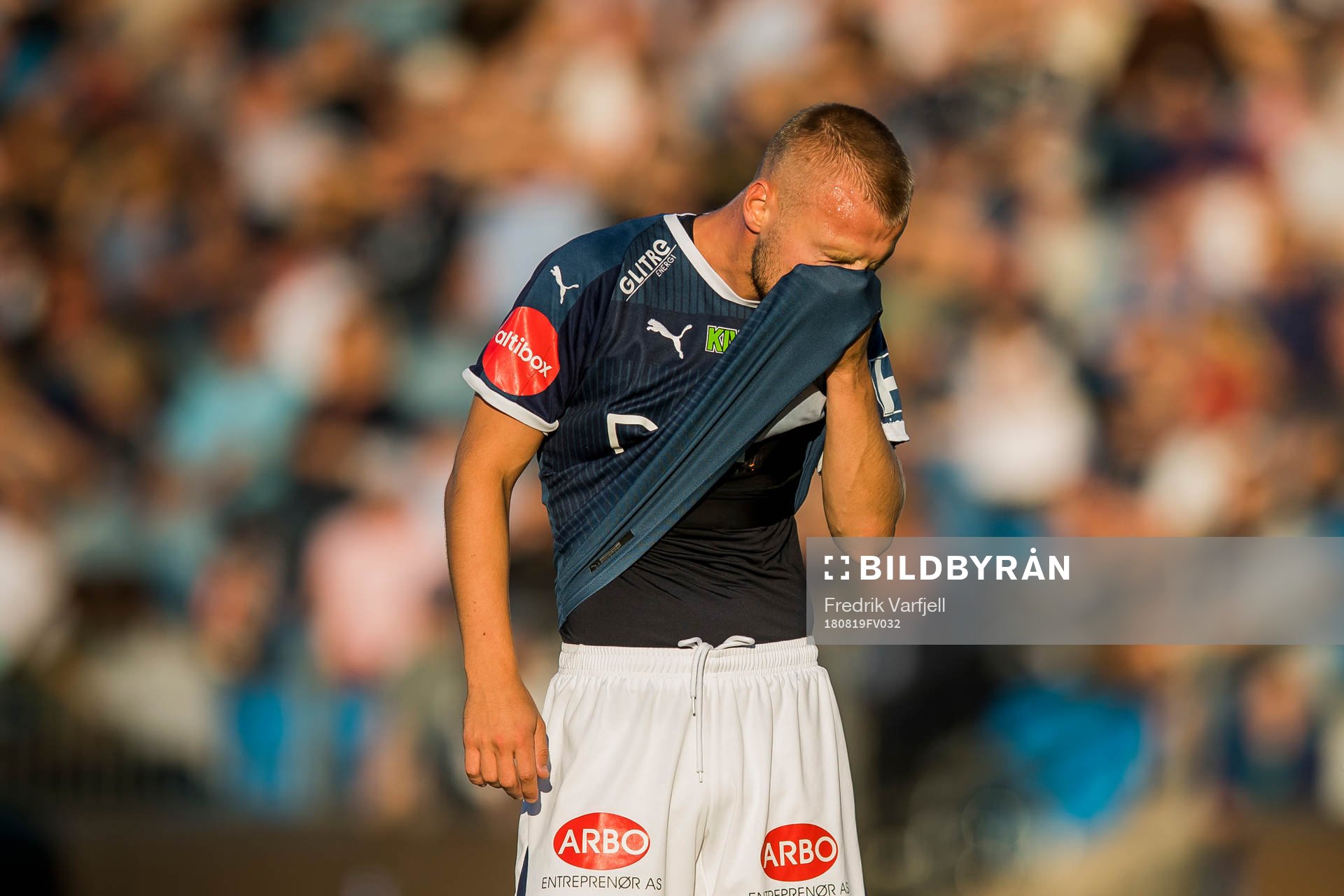 Herman Stengel of Strømsgodset looks dejected