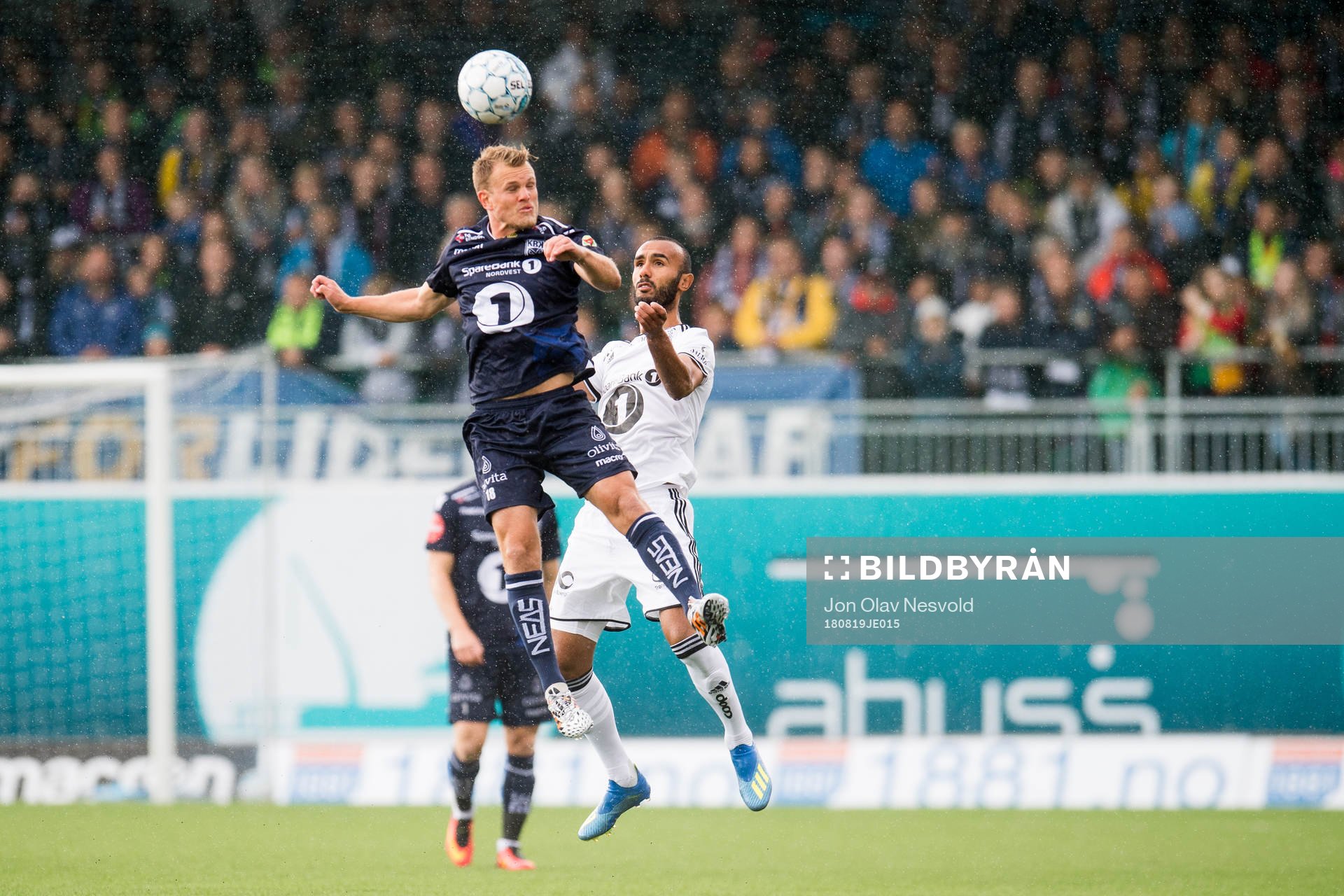 Stian Semb Aasmundsen of Kristiansund and Issam Jebali of