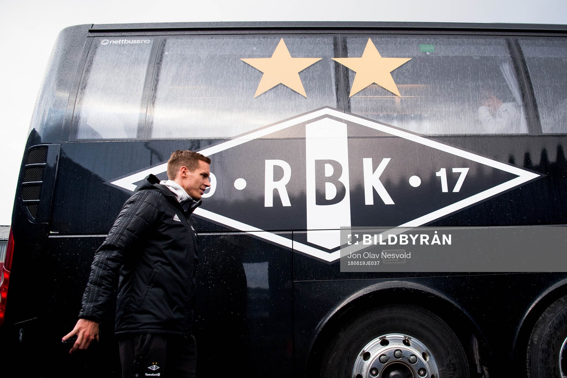 Anders Konradsen of Rosenborg leaves the arena