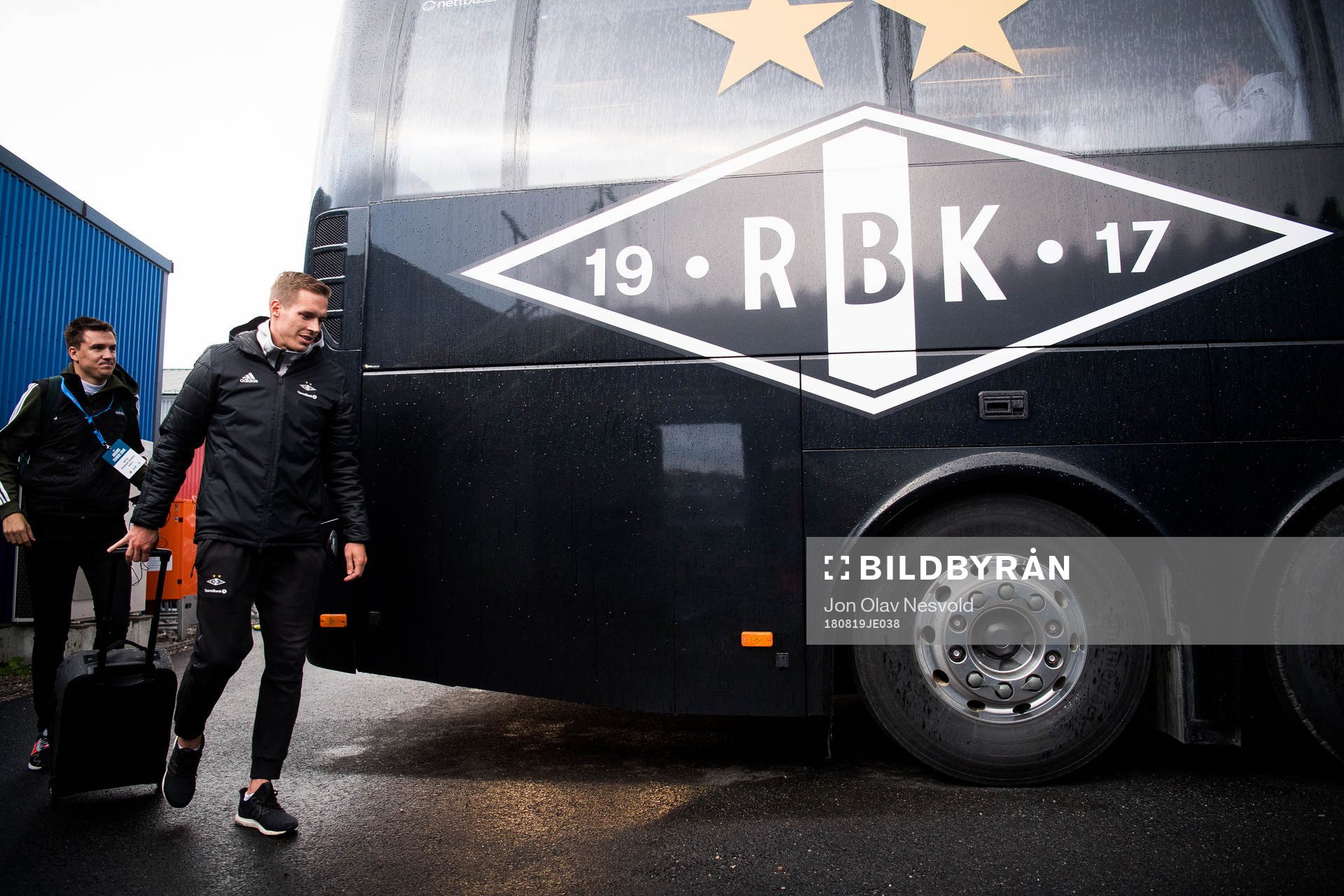 Anders Konradsen of Rosenborg leaves the arena