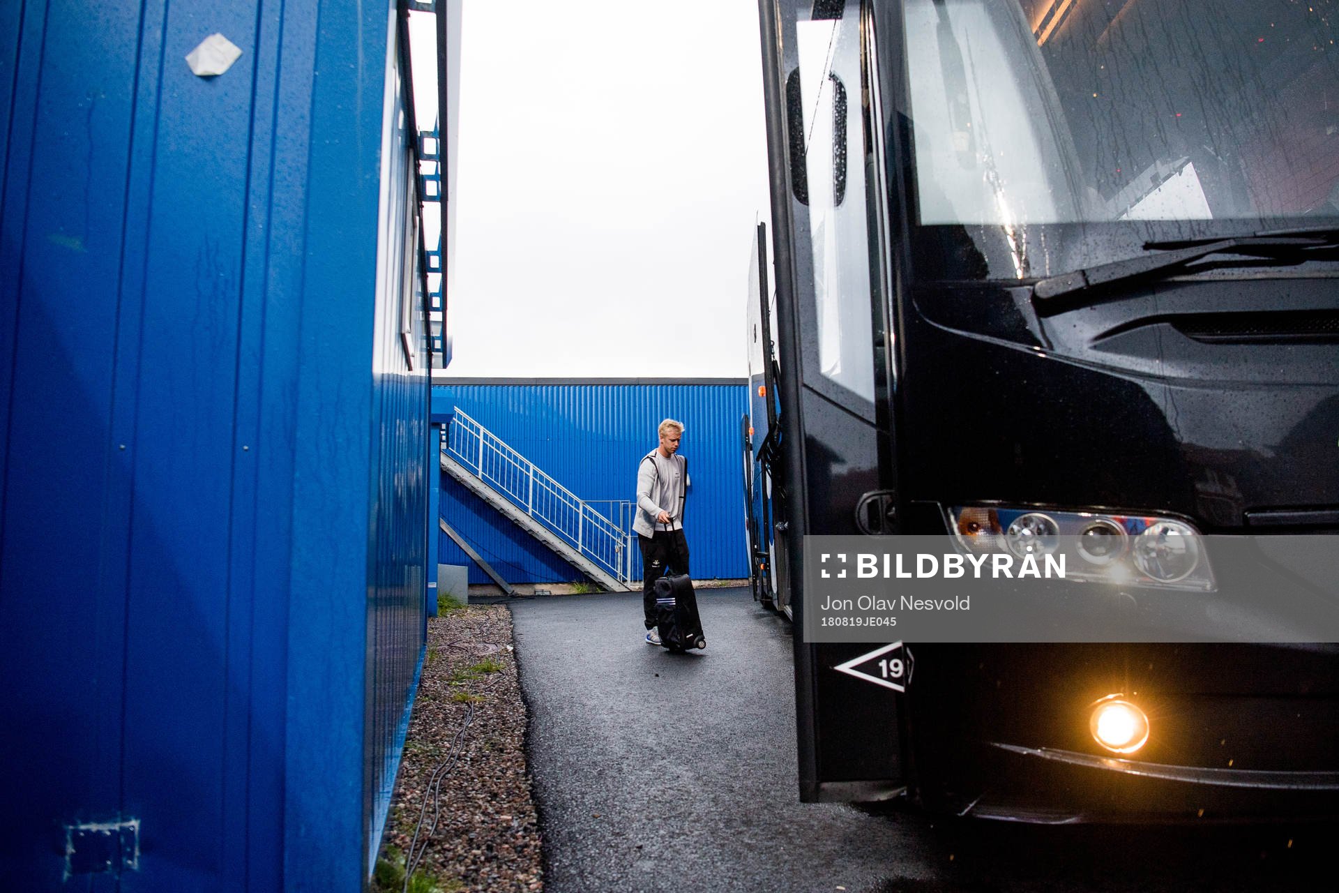 Goalkeeper Arild Østbø of Rosenborg leaves the arena