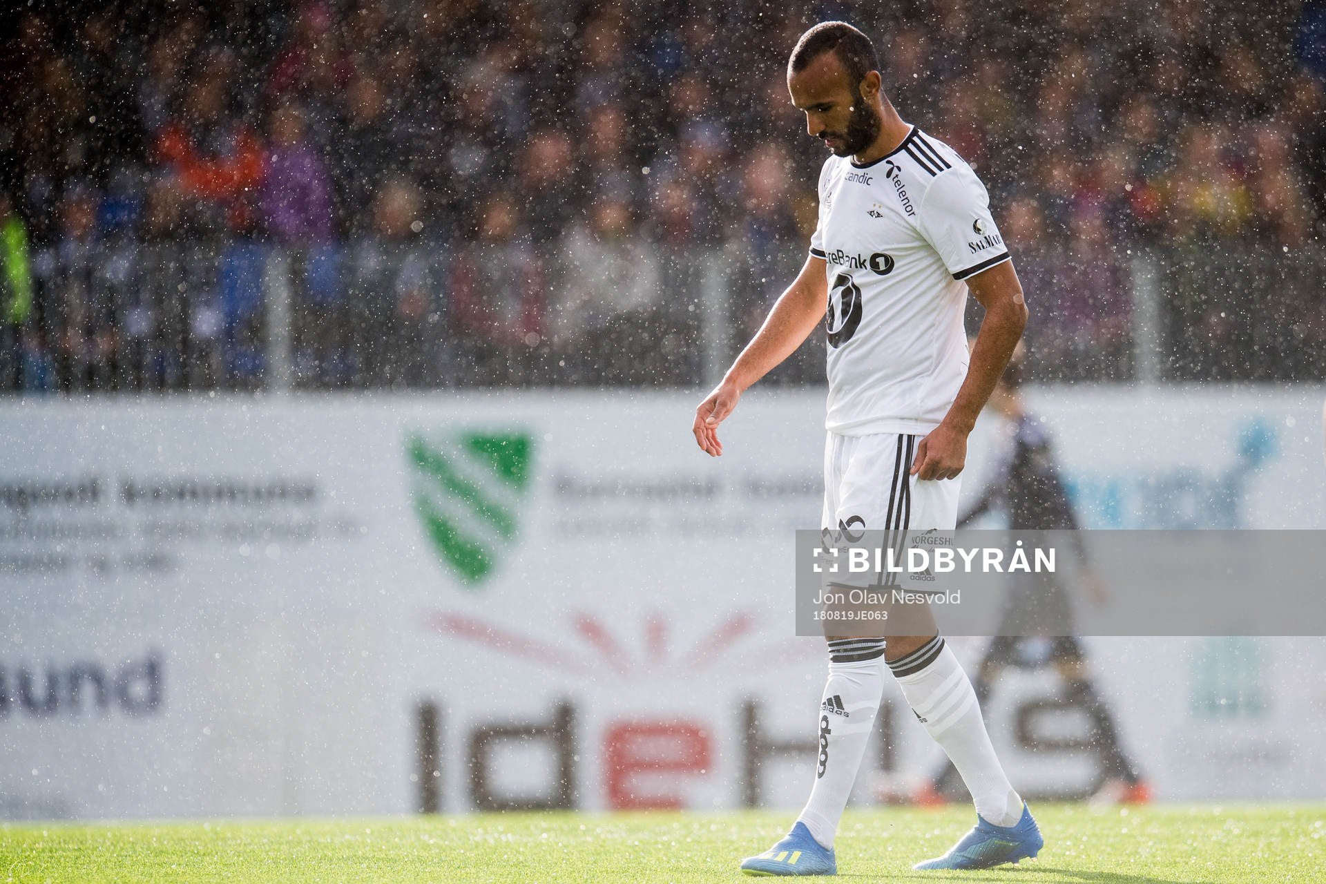 Issam Jebali of Rosenborg looks dejected