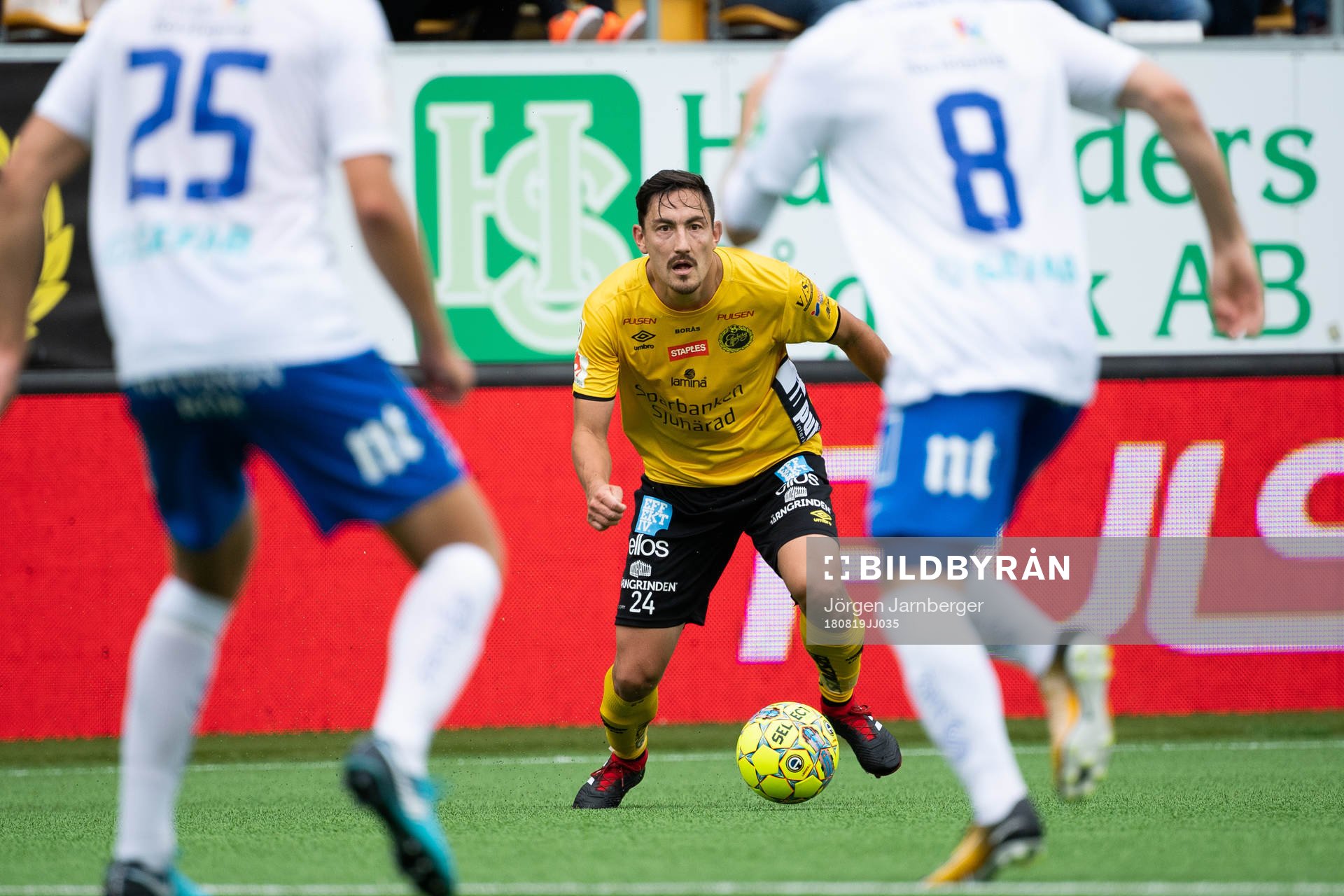 Elfsborgs Stefan Ishizaki nder fotbollsmatchen i