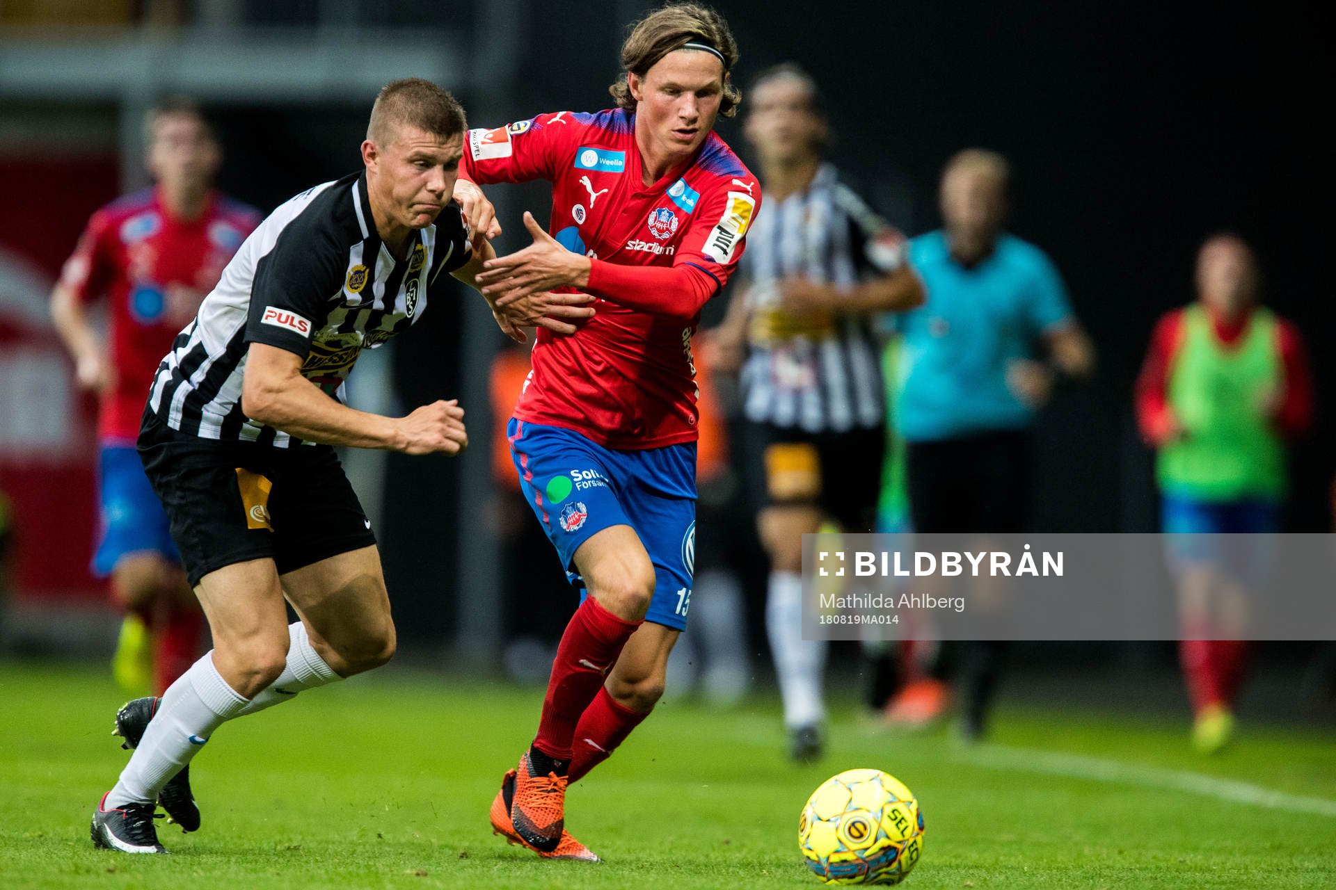 Landskronas Alfons Sampstedt och Helsingborgs Max Svensson