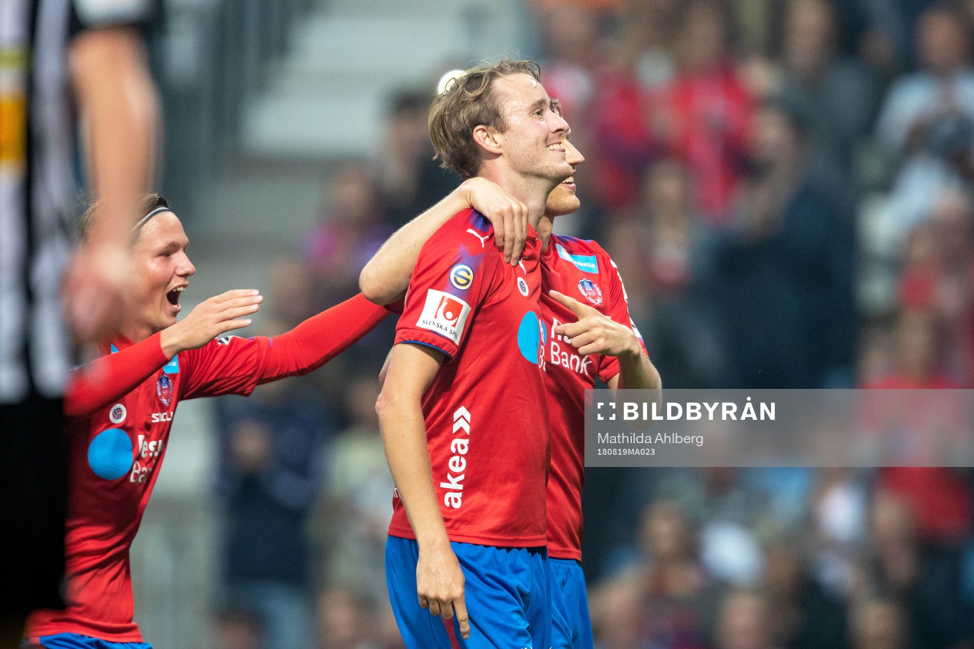 Helsingborgs Rasmus Jönsson jublar