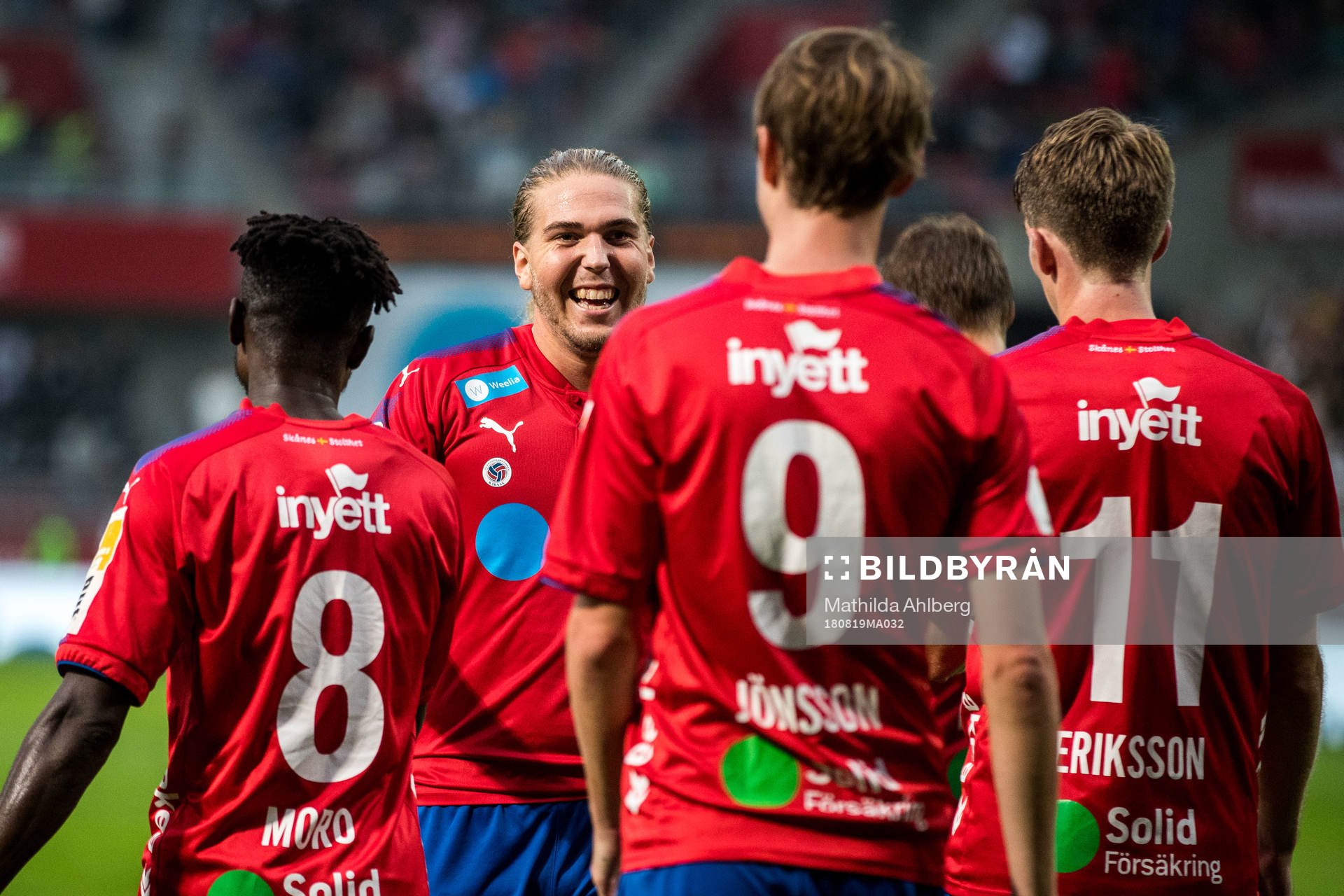 Helsingborgs Charlie Weberg jublar