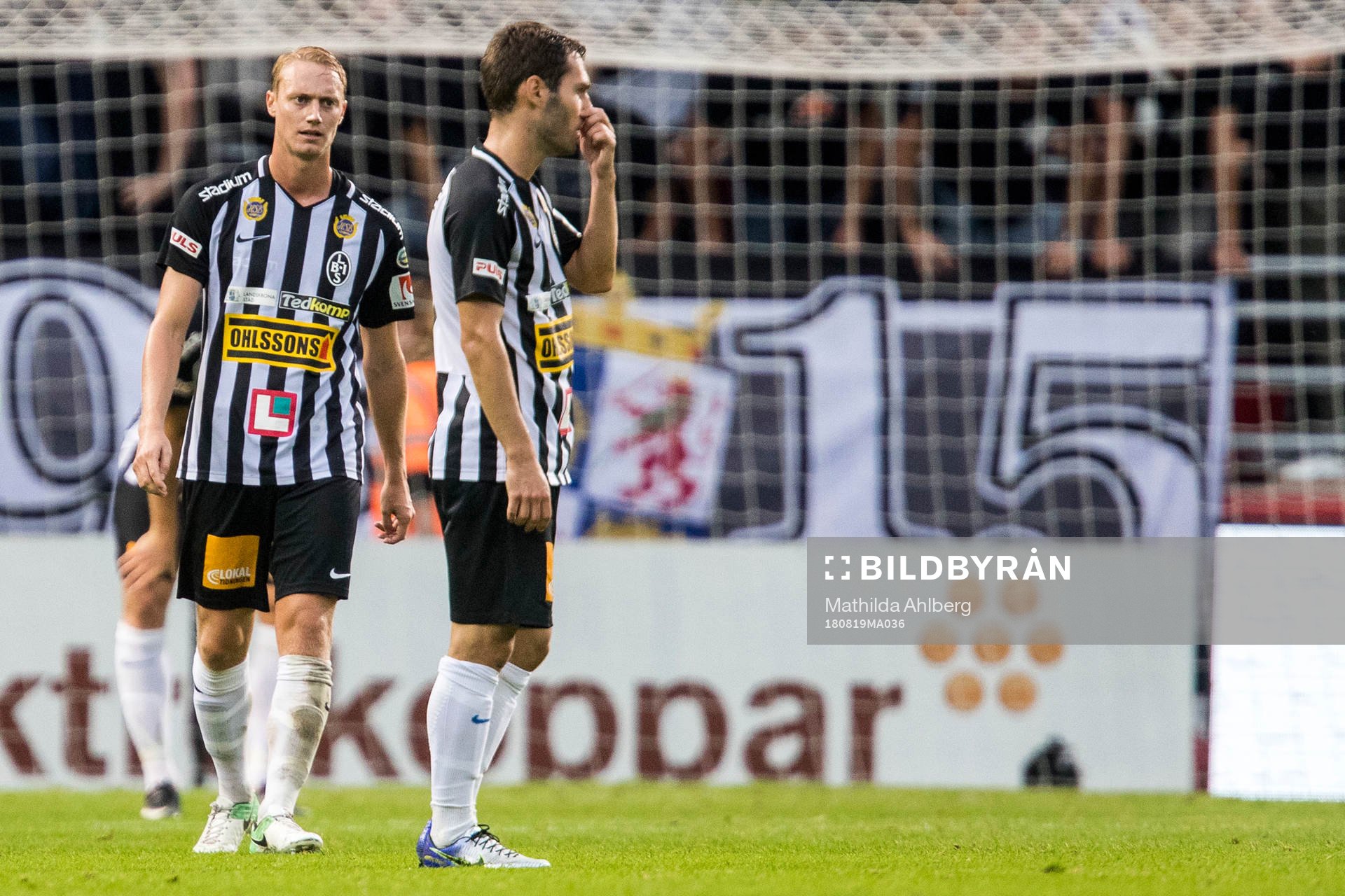 Landskronas Måns Ekvall och Alexander Tkacz deppar
