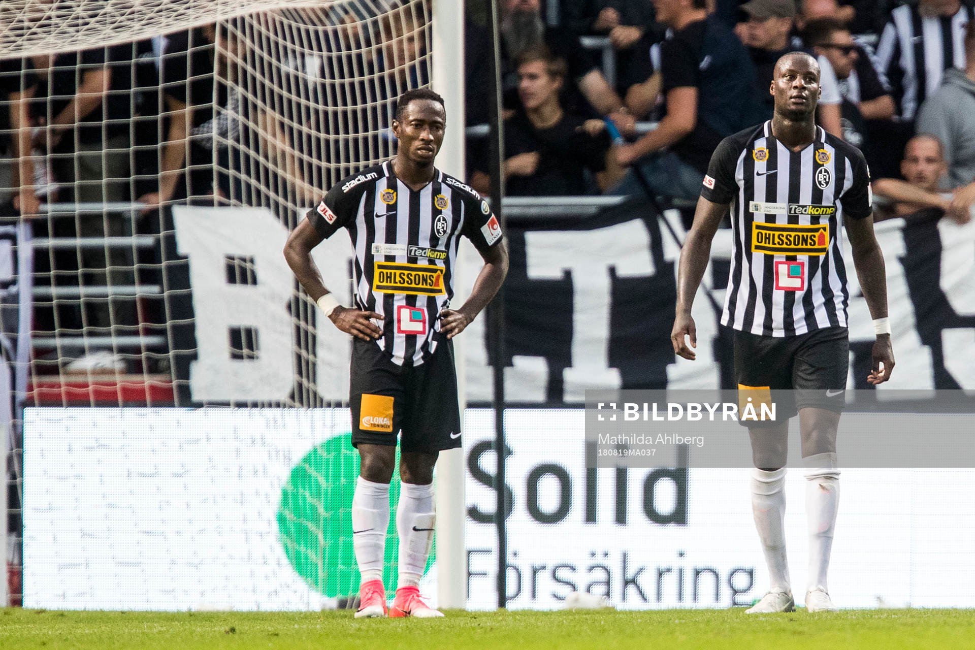 Landskronas Karim Sadat och Joe Sise deppar