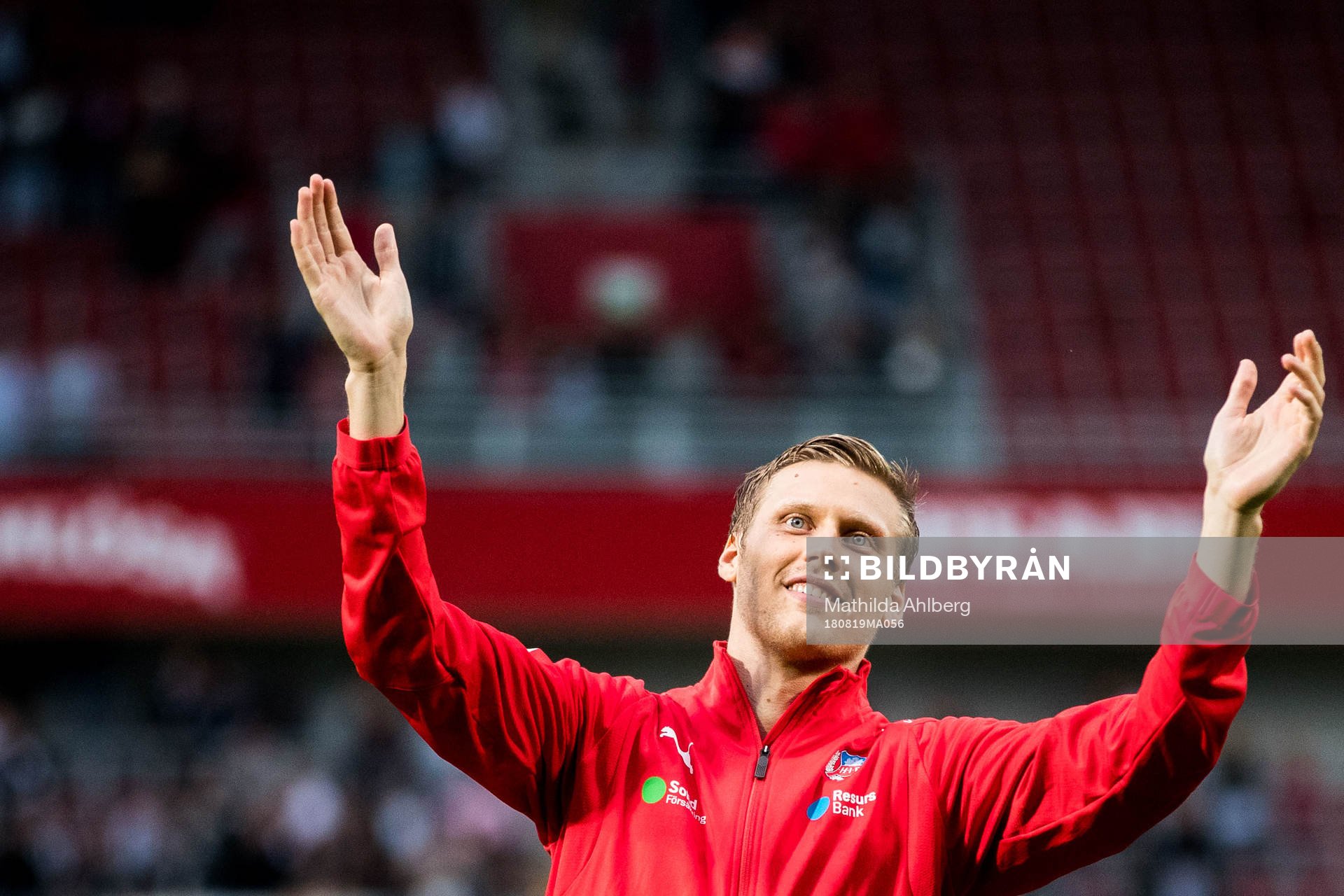 Helsingborgs Andri Runar Bjarnason jublar