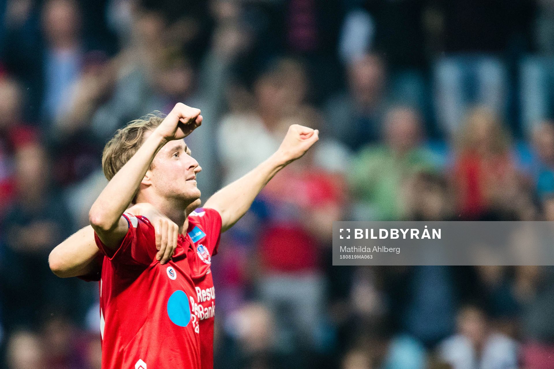 Helsingborgs Rasmus Jönsson jublar