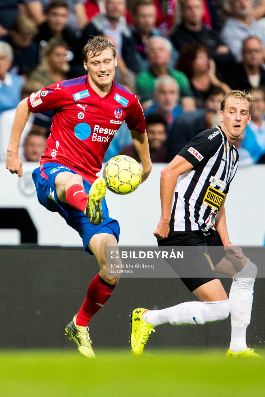 Helsingborgs Andri Runar Bjarnason och Landskronas Viktor