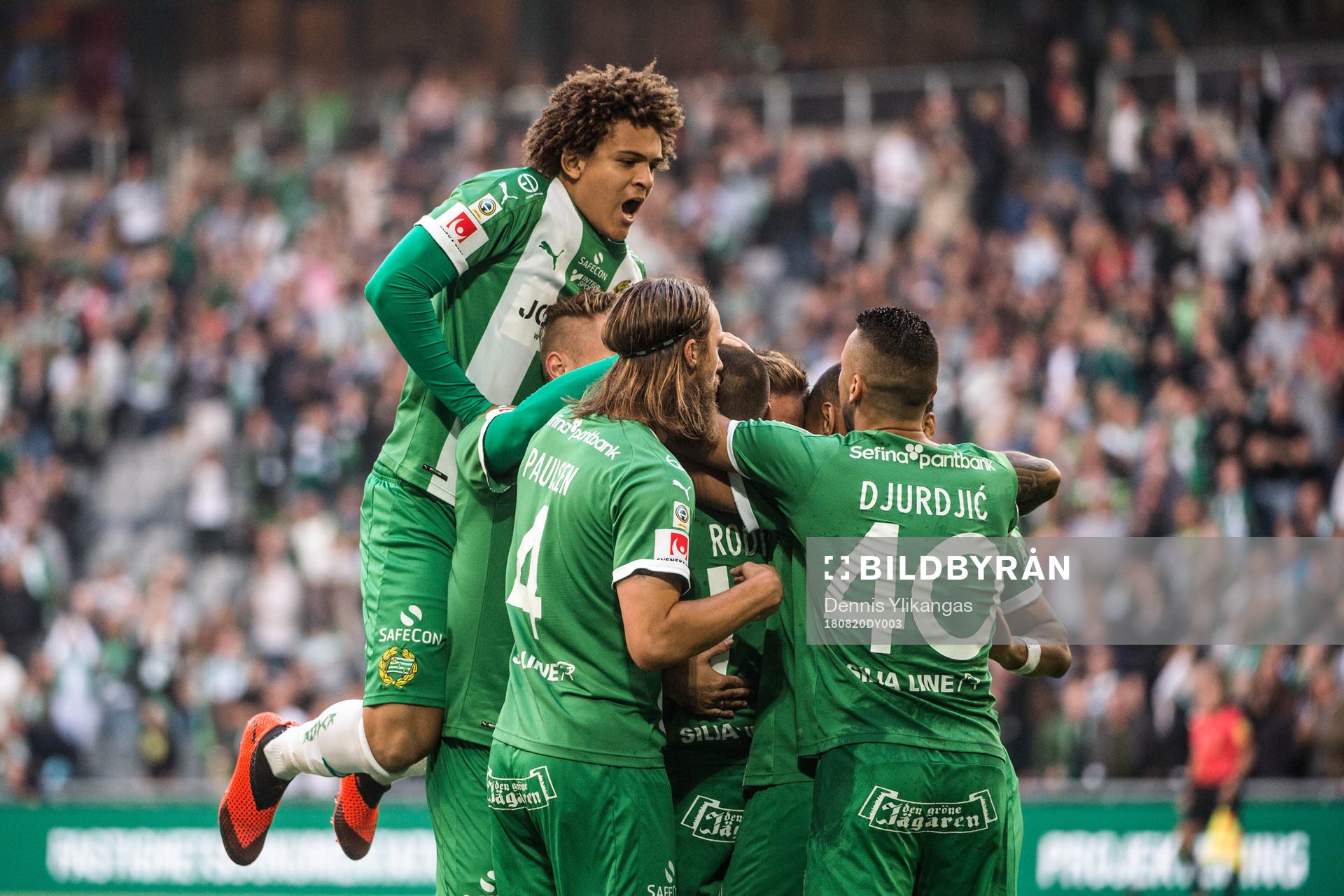 Hammarbys Neto Borges jublar