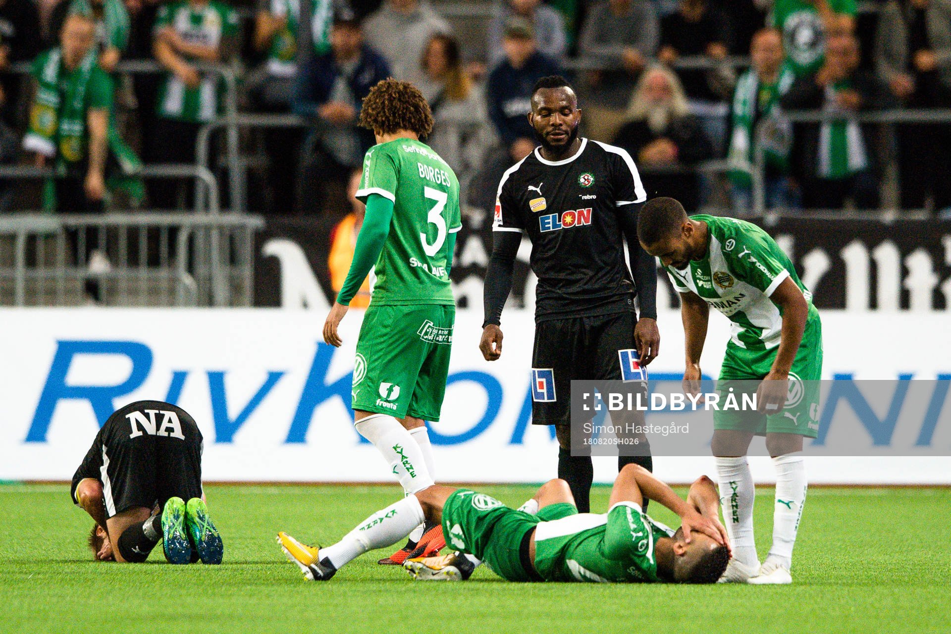 Hammarbys Nikola Djurdjic har ont