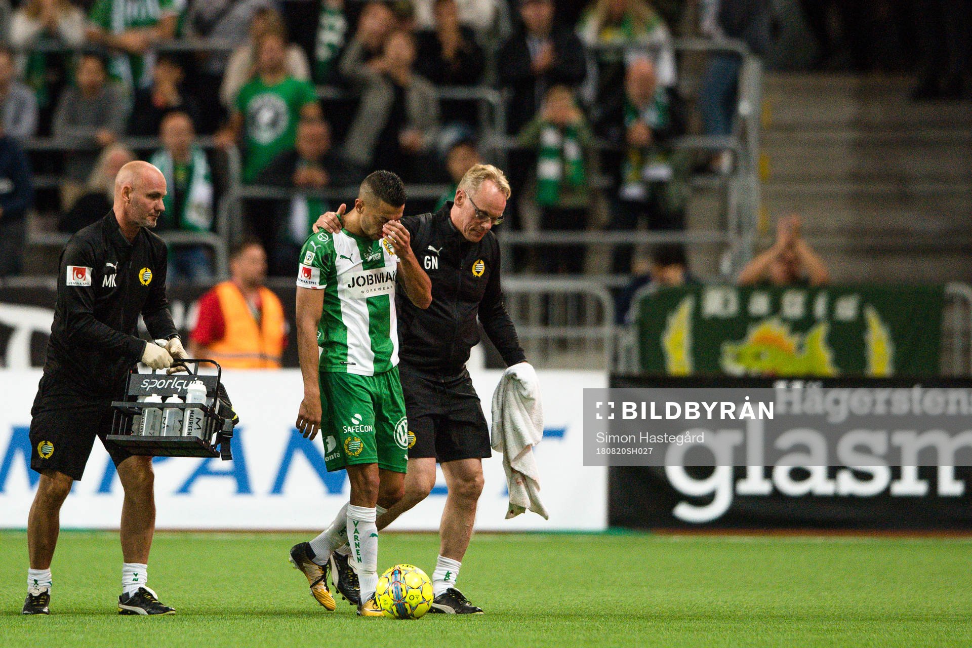 Hammarbys Nikola Djurdjic har ont