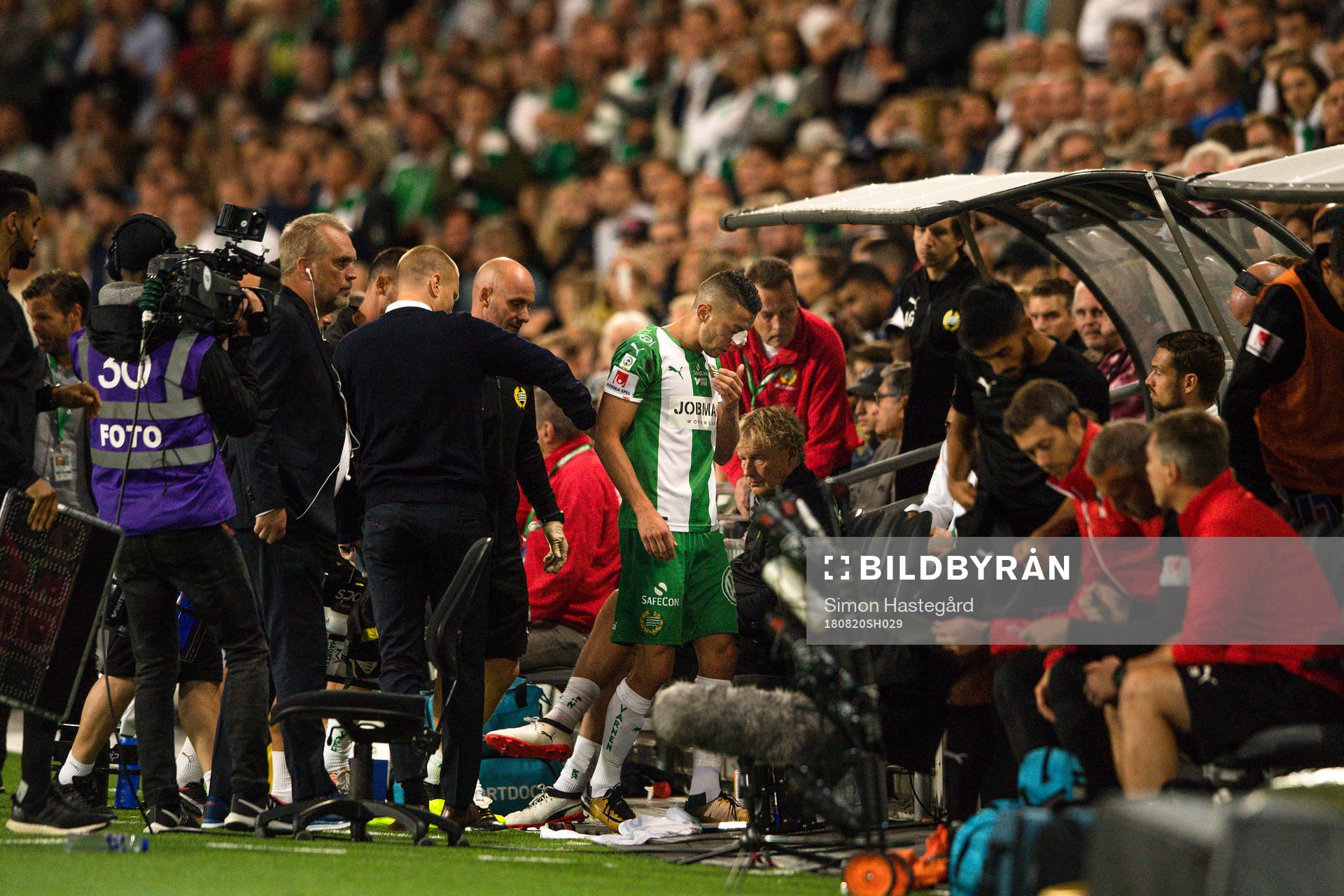 Hammarbys Nikola Djurdjic har ont