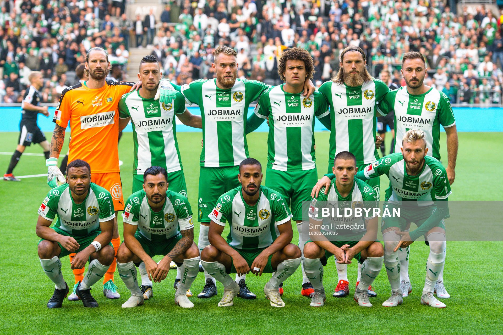Hammarbys startelva före fotbollsmatchen i Allsvenskan
