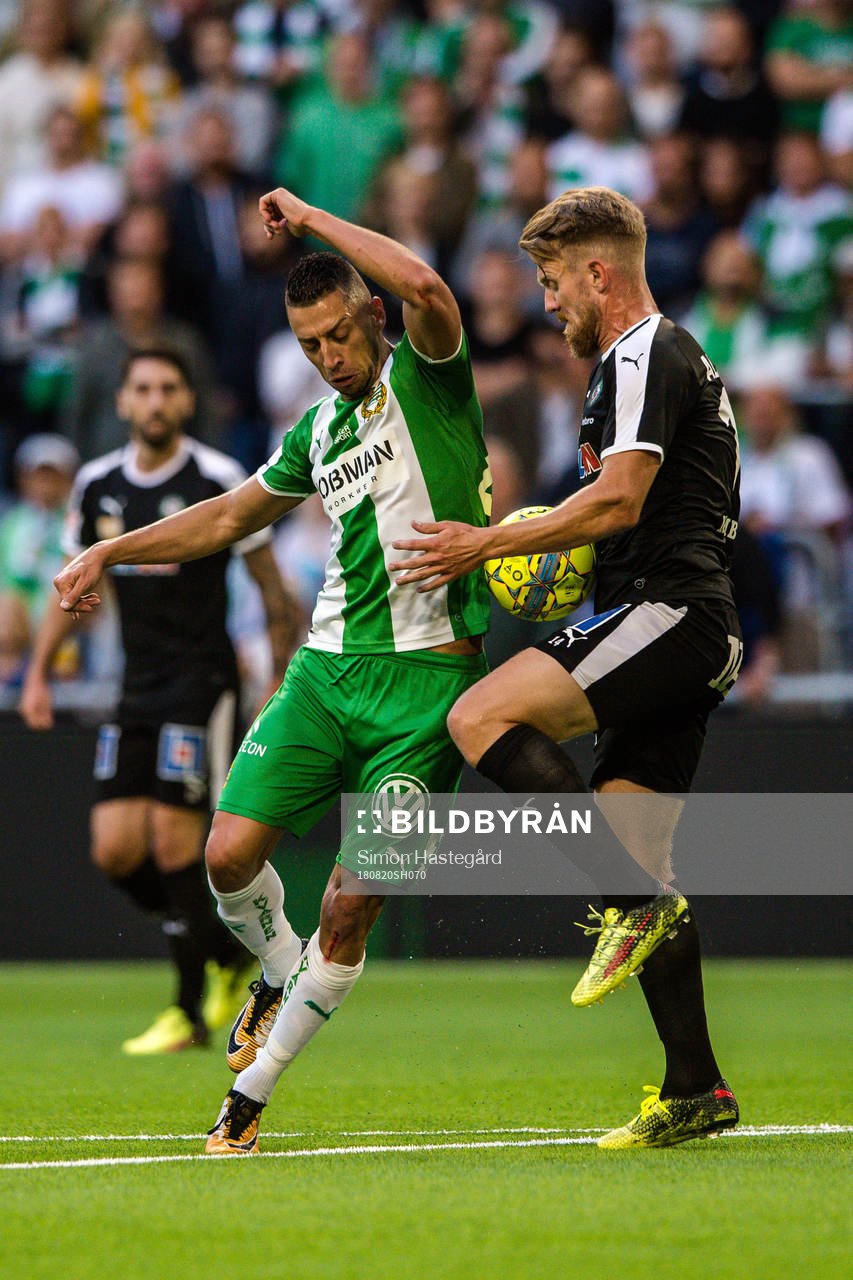 Hammarbys Nikola Djurdjic och Örebros Michael Almebäck