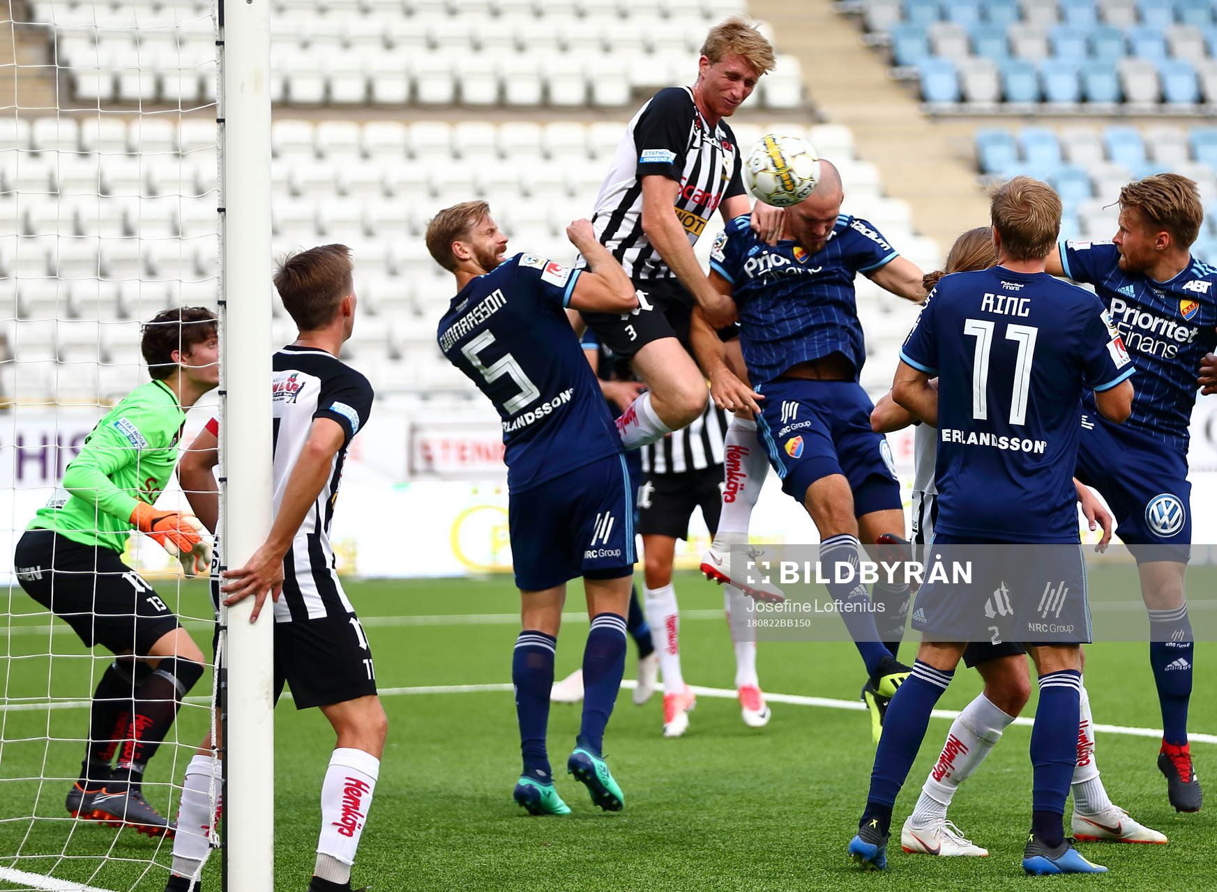 Djurgårdens Marcus Danielson nickar in mål 0-2