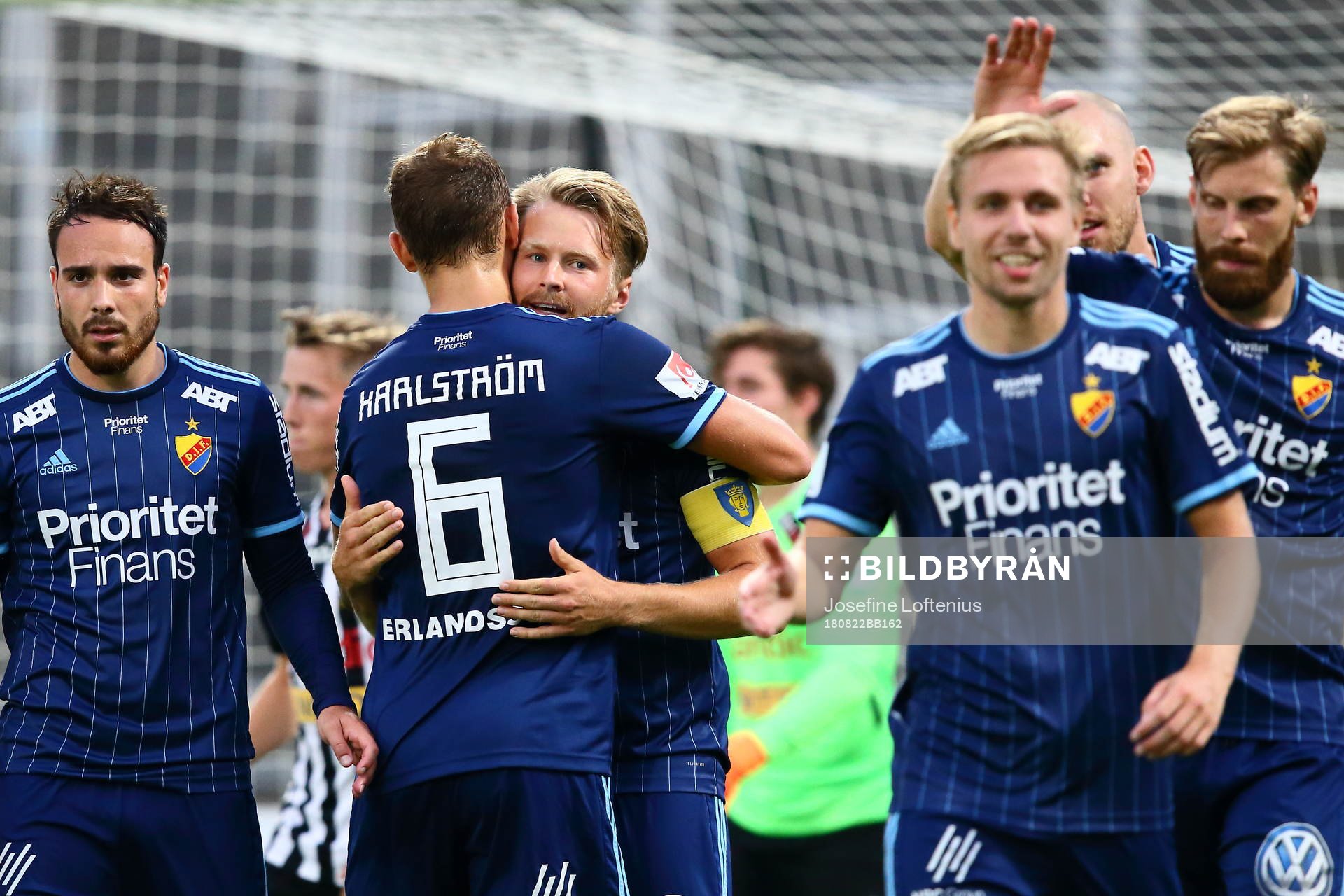 Djurgårdens spelare jublar