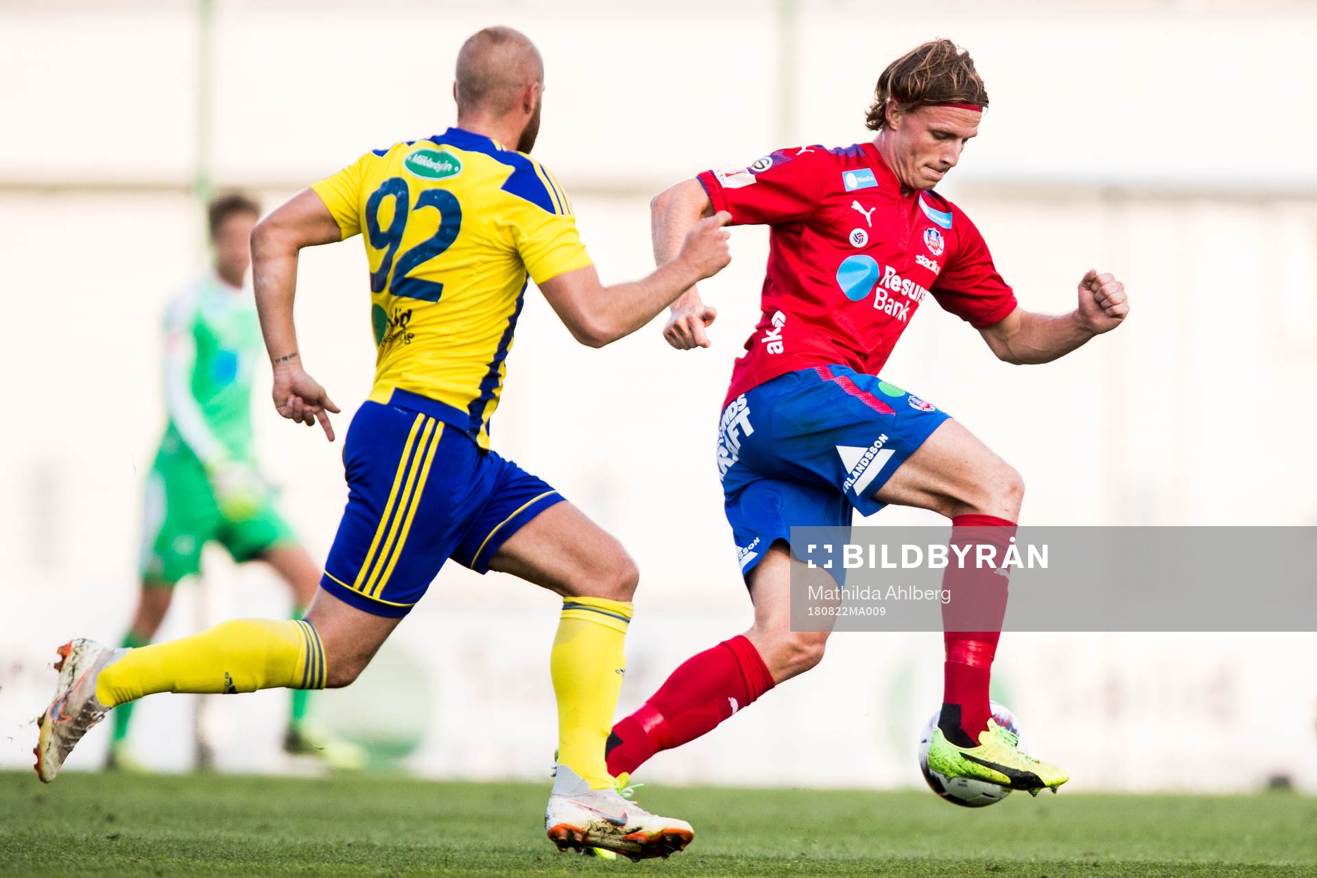 under fotbollsmatchen i Svenska cupen mellan Eskilsminne
