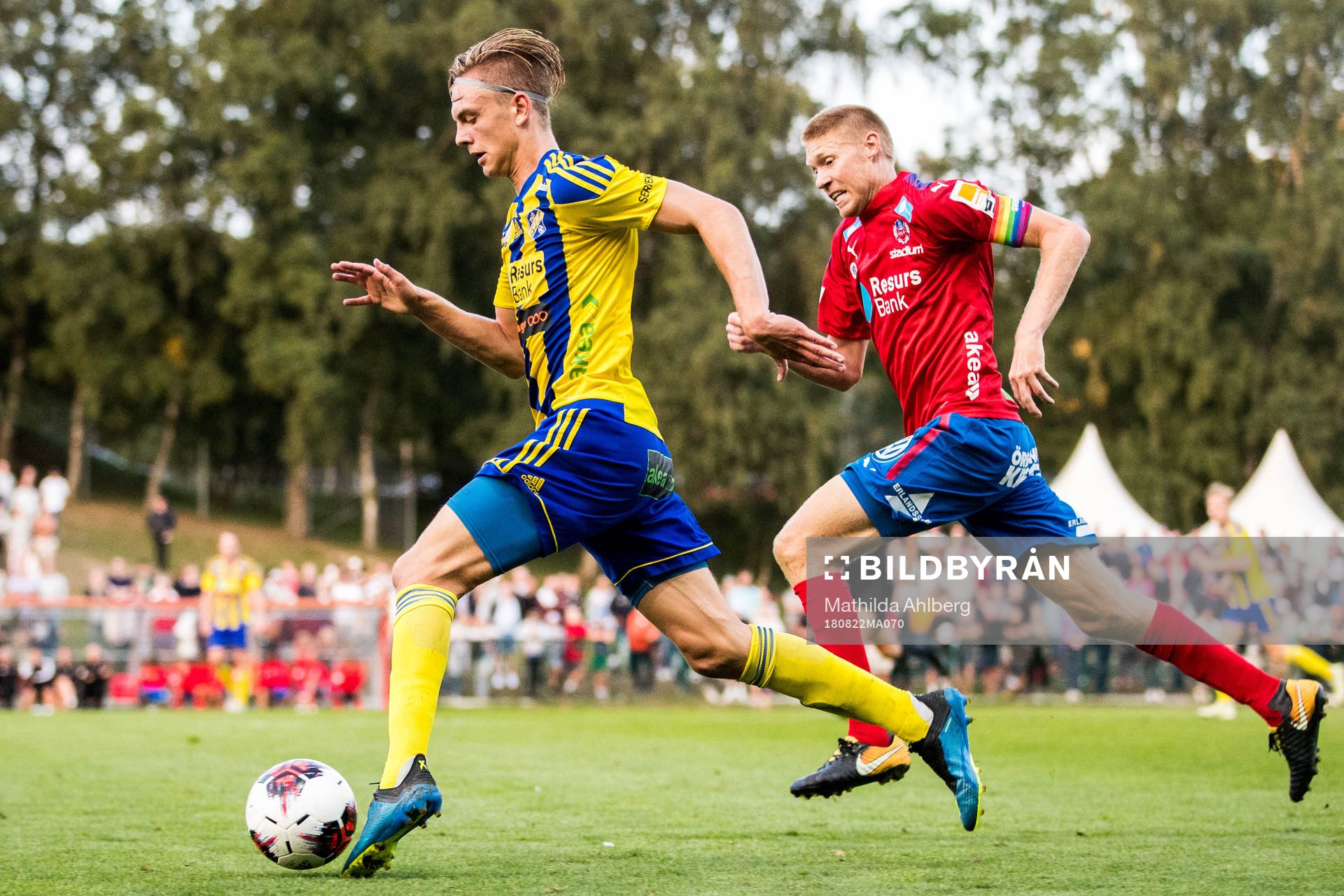 Eskilsminnes Dennis Olsson och Helsingborgs Markus