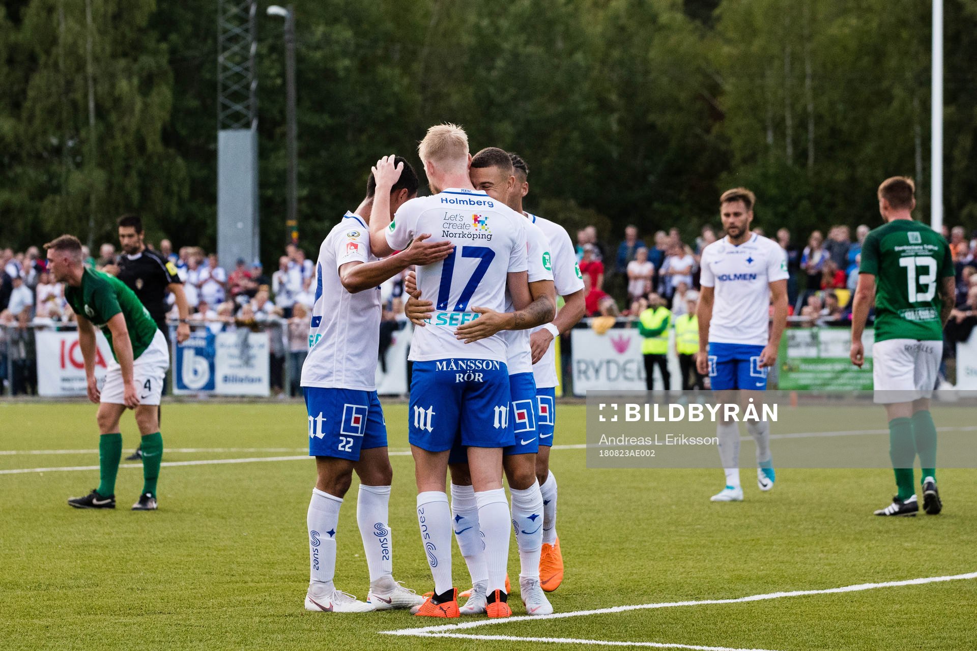 Norrköpings Ian Smith, Kalle Holmberg och Jordan Larsson