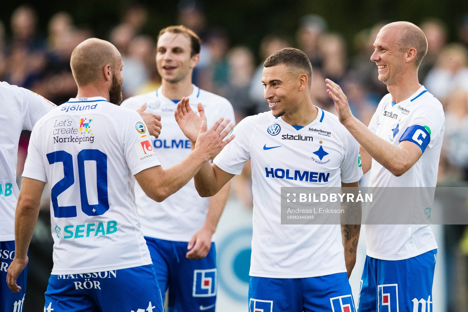Norrköpings Daniel Sjölund, Kalle Holmberg och Andreas