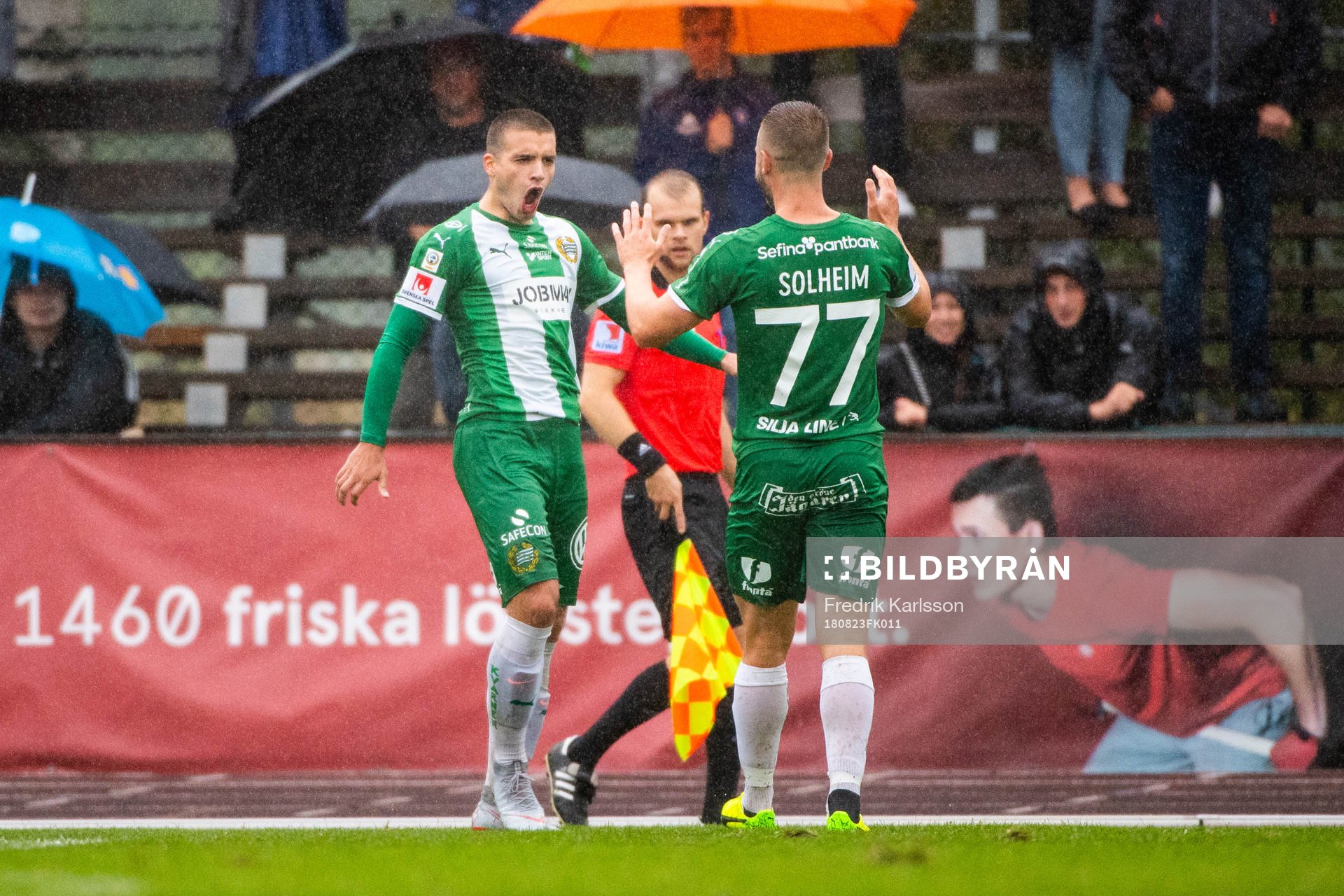 Hammarbys Vladimir Rodic jublar