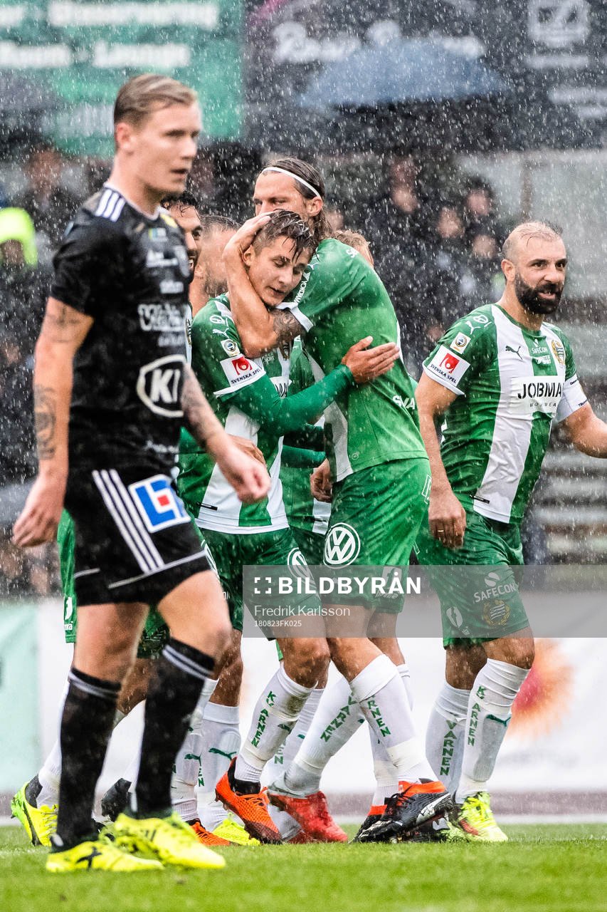 Hammarbys Leo Bengtsson jublar
