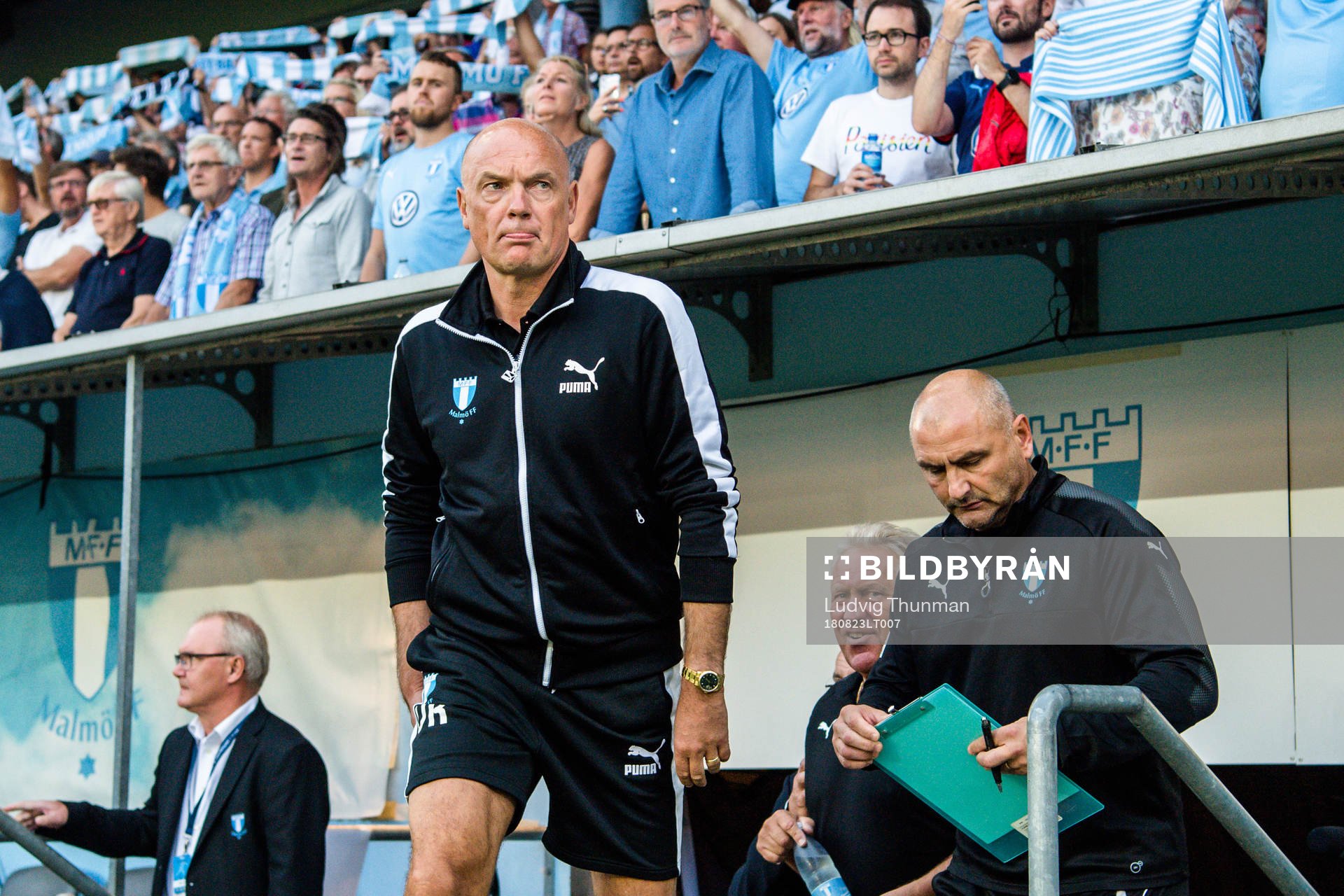 head coach Uwe Rösler of Malmö FF prior  the UEFA Europa