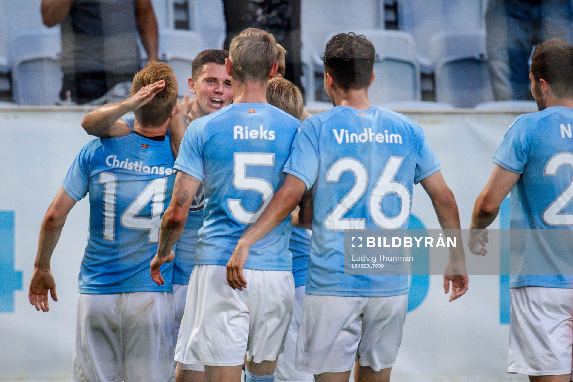 Marcus Antonsson of Malmö FF celebrates the 2-0 goal