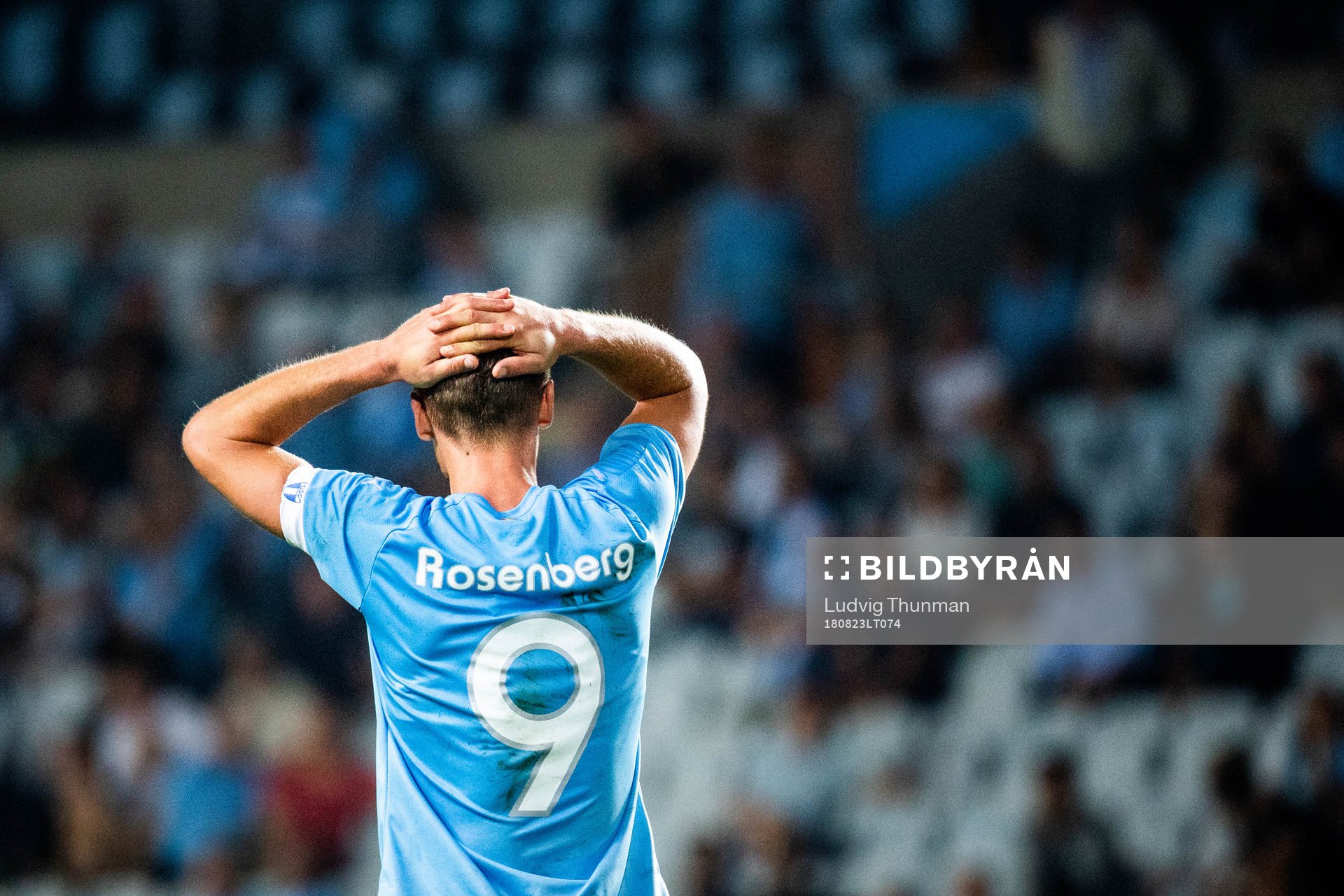 Markus Rosenberg of Malmö FF looks dejected
