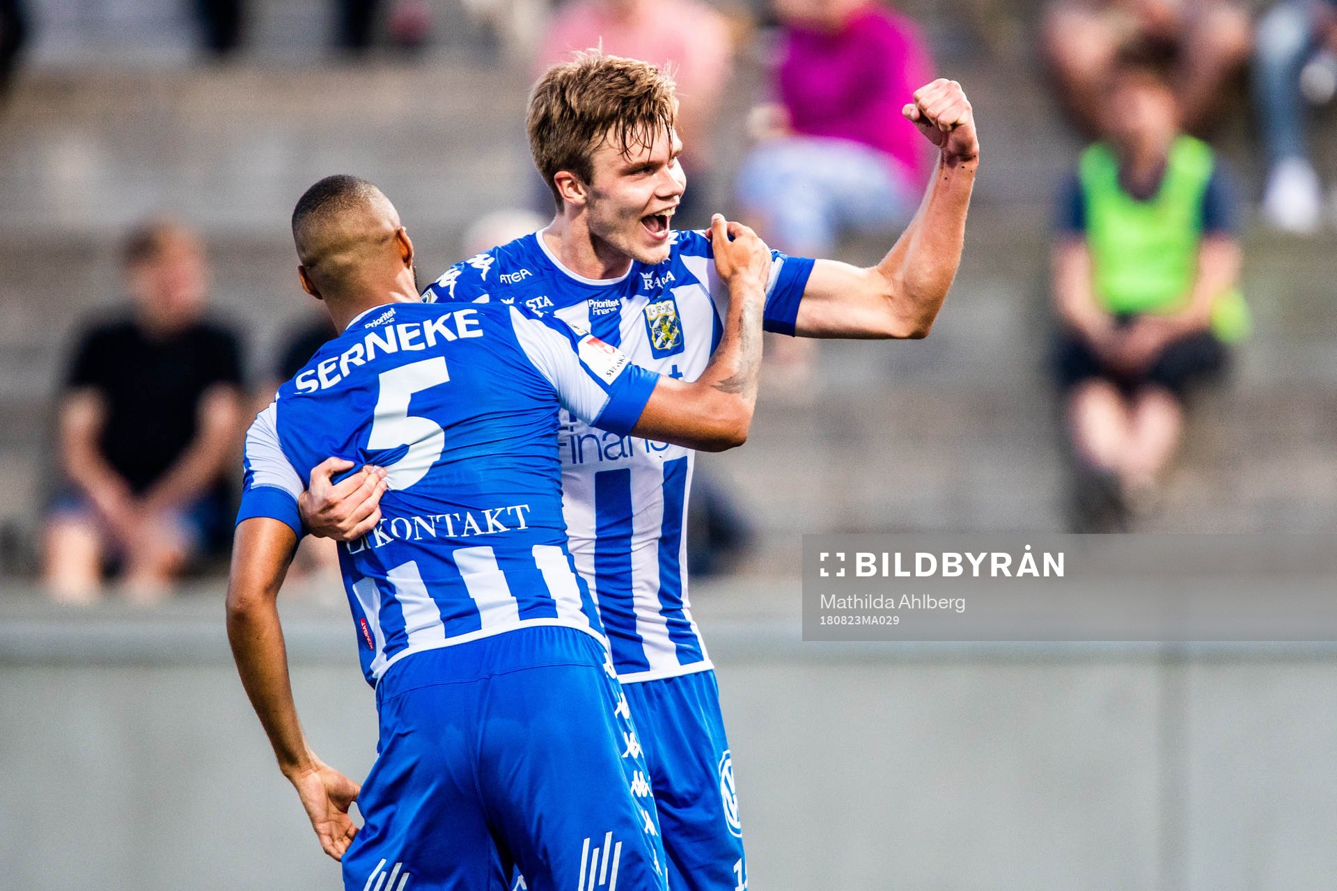 IFK Göteborgs målskytt Marcus Degerlund jublar