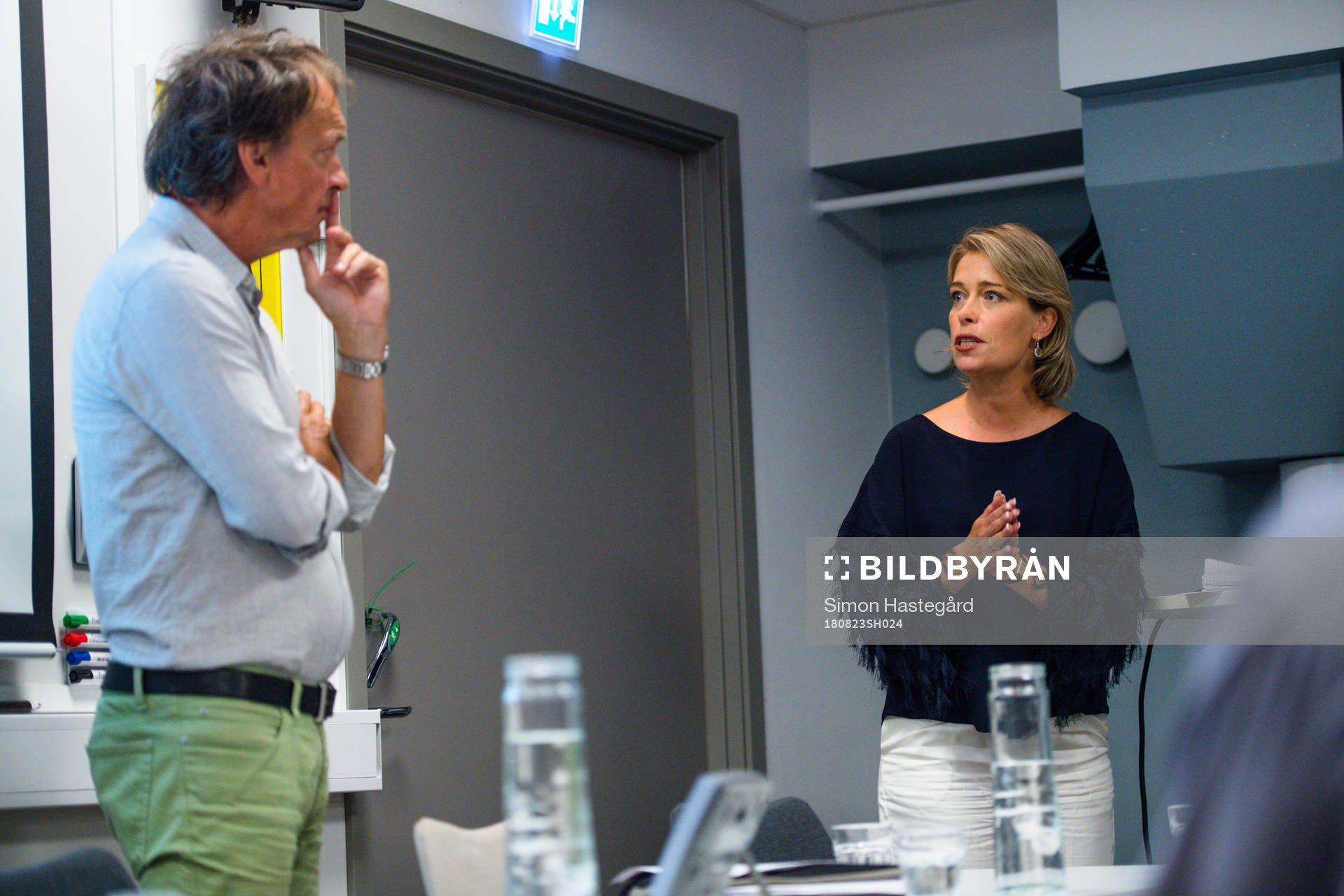 Lennart Ekdal och Idrottsminister Annika Strandhäll