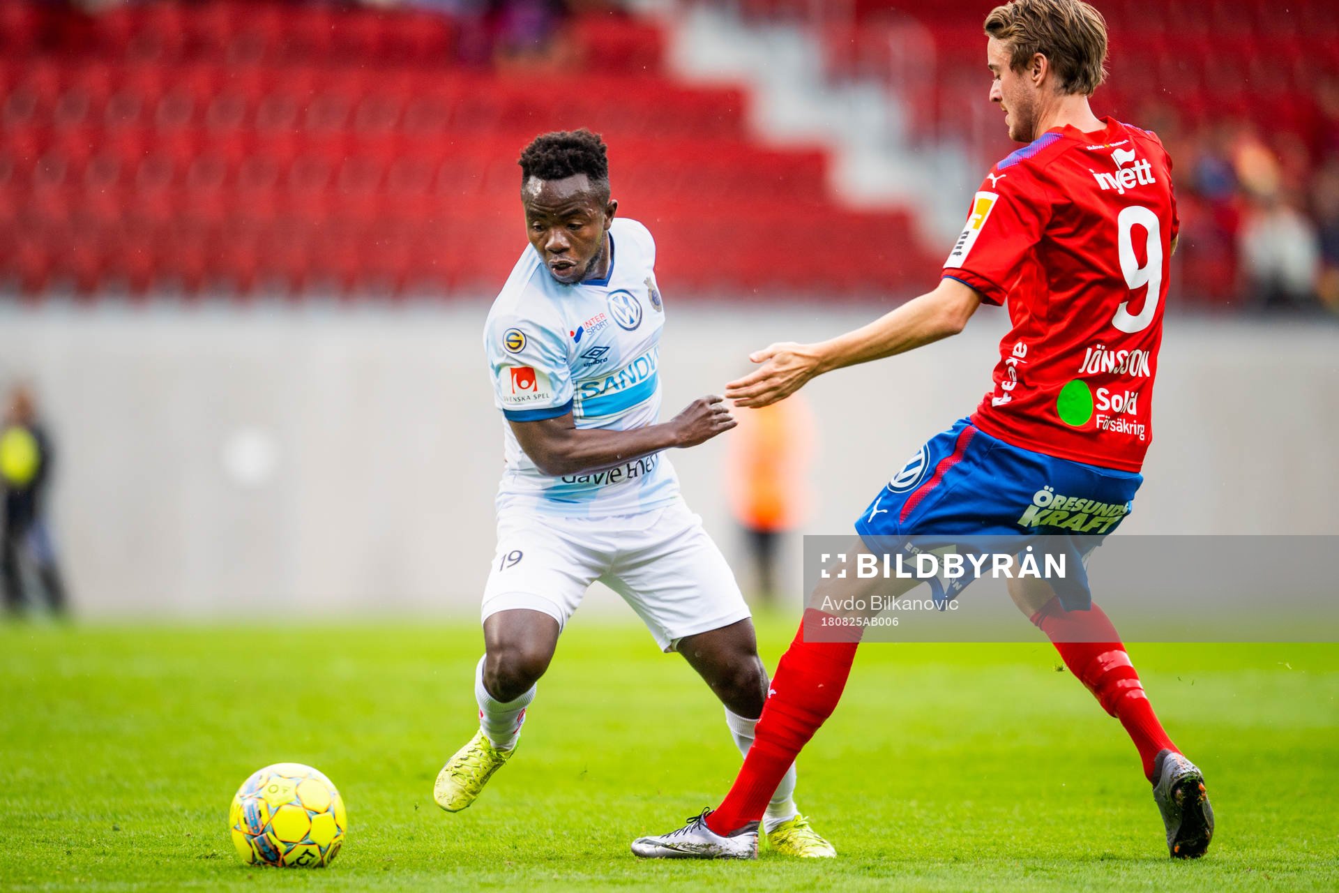 Gefles Isaac Shaze och Helsingborgs Rasmus Jönsson